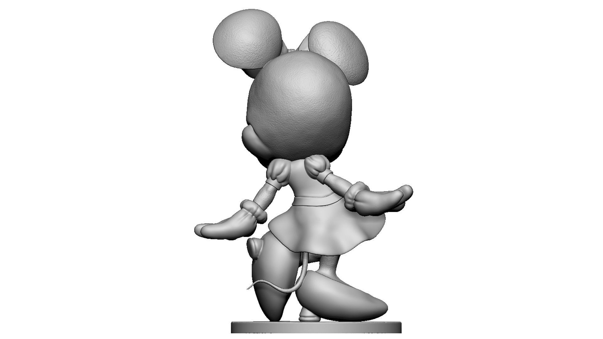MINNIE MOUSE 4 OPTIONS FOR 3D PRINT 3D print model_71