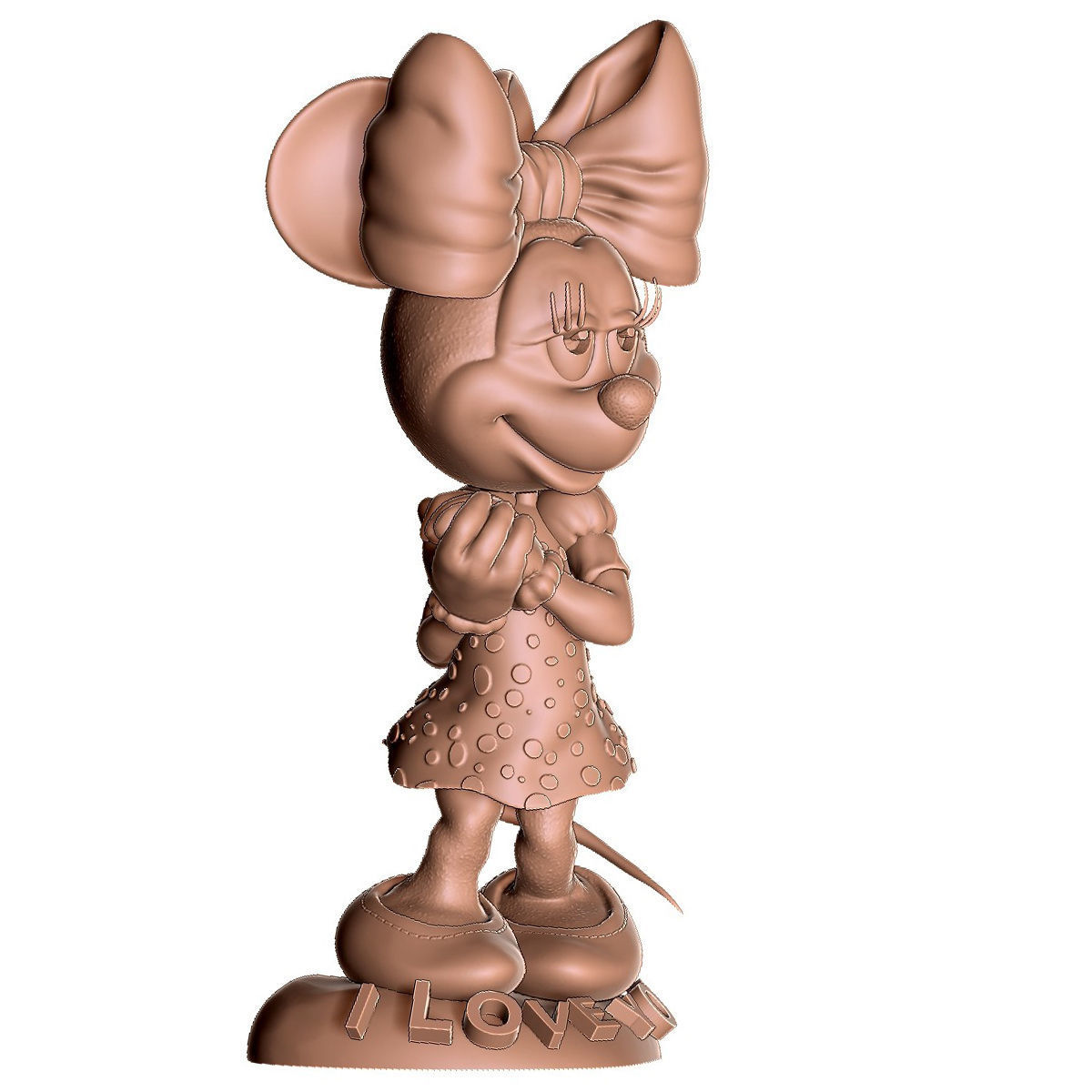 MINNIE MOUSE 4 OPTIONS FOR 3D PRINT 3D print model_35