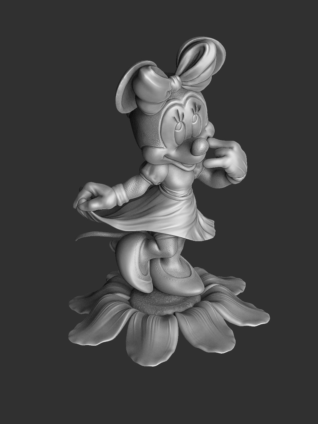 MINNIE MOUSE 4 OPTIONS FOR 3D PRINT 3D print model_54