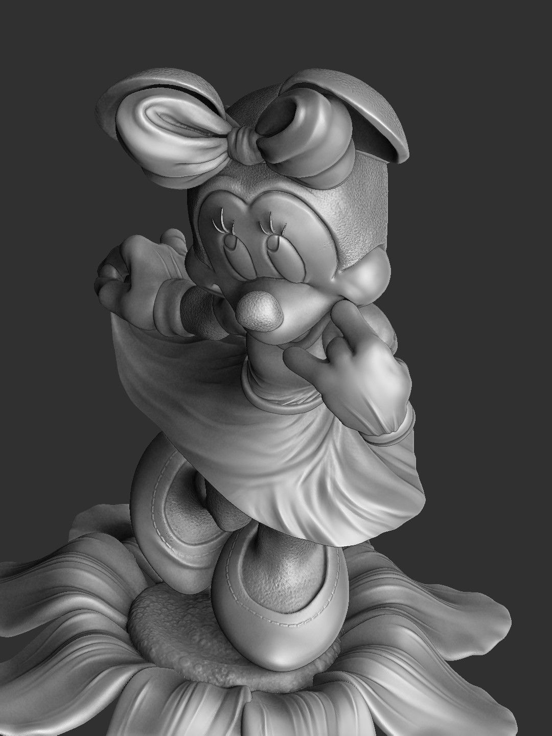 MINNIE MOUSE 4 OPTIONS FOR 3D PRINT 3D print model_49