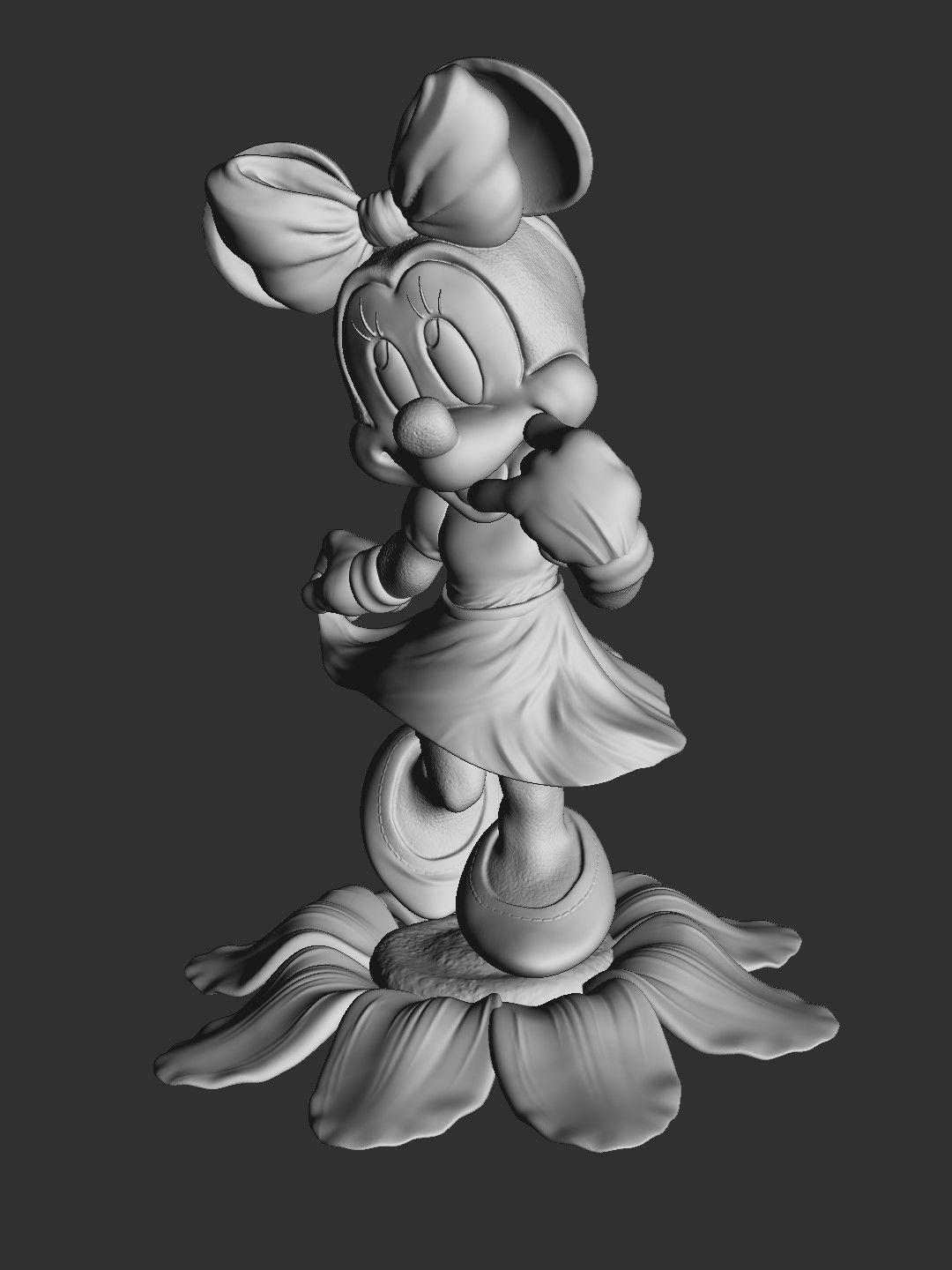 MINNIE MOUSE 4 OPTIONS FOR 3D PRINT 3D print model_52