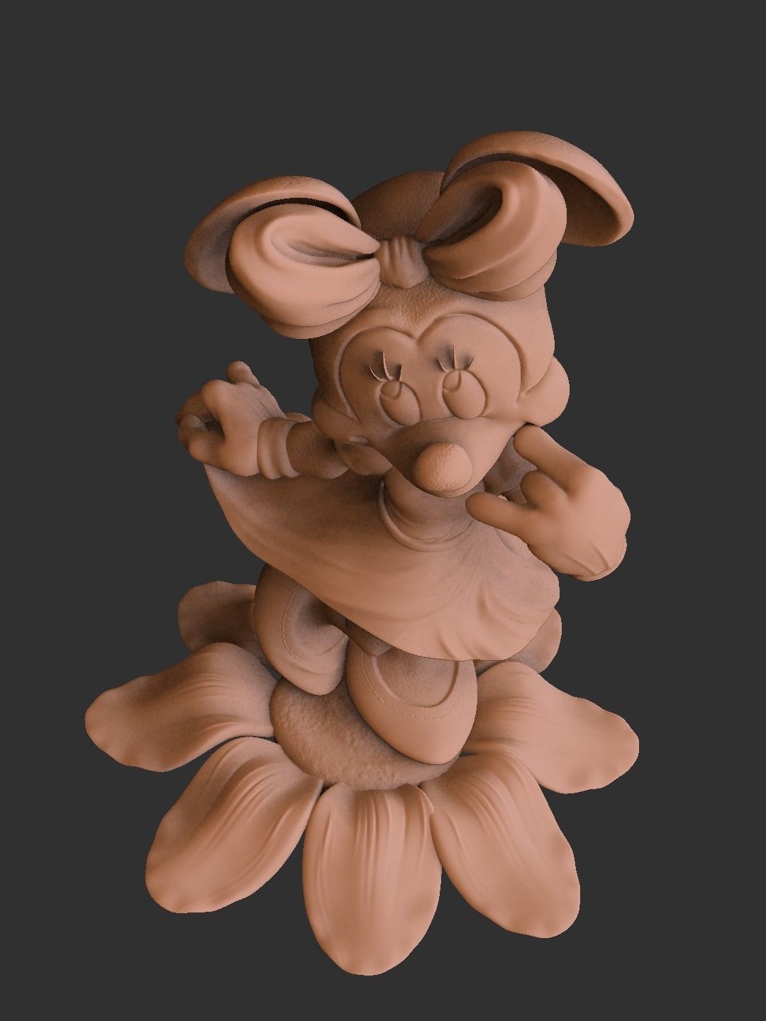 MINNIE MOUSE 4 OPTIONS FOR 3D PRINT 3D print model_57