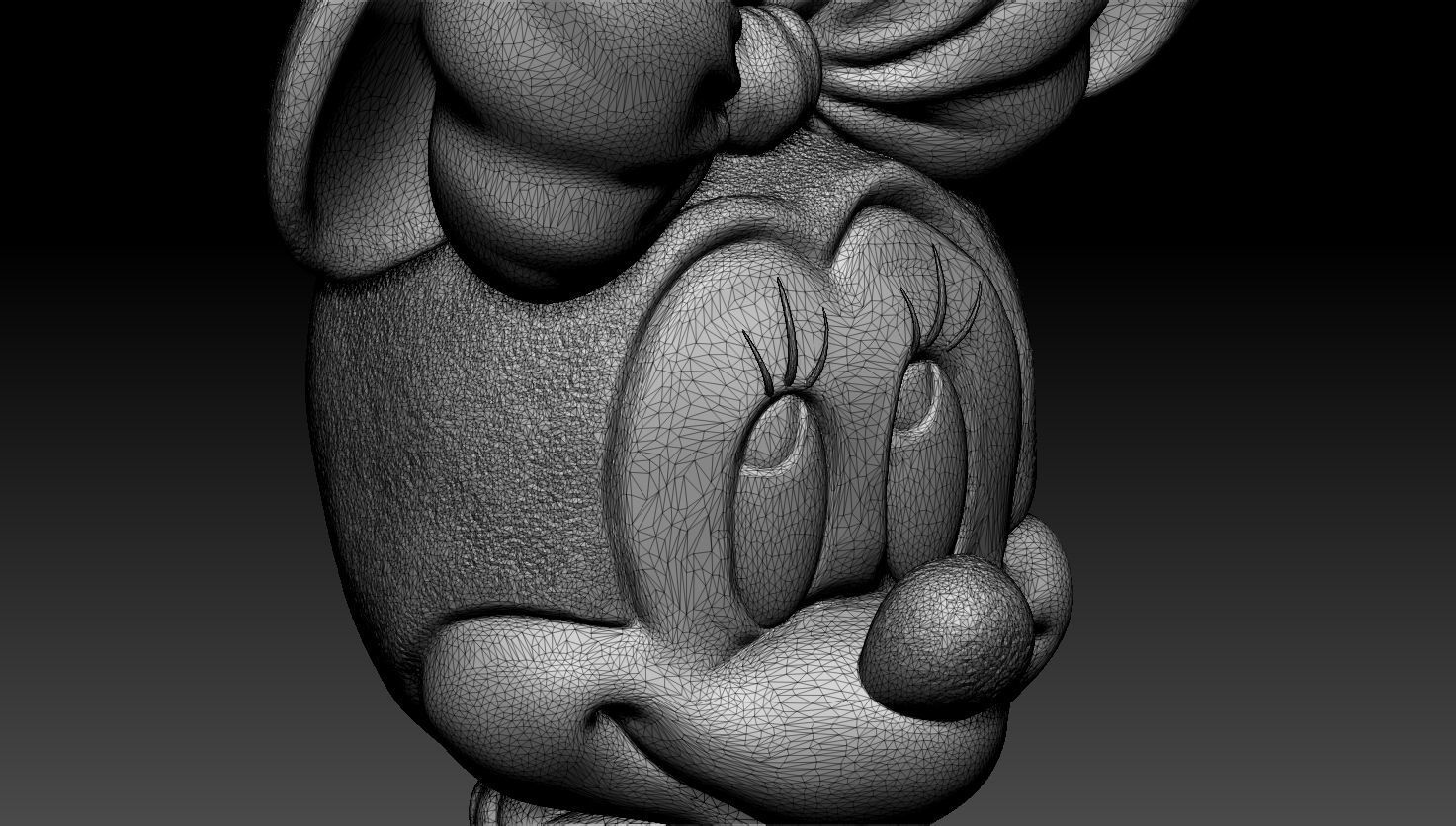 MINNIE MOUSE 4 OPTIONS FOR 3D PRINT 3D print model_83