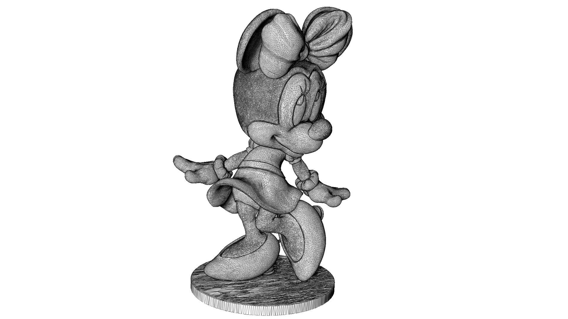 MINNIE MOUSE 4 OPTIONS FOR 3D PRINT 3D print model_79