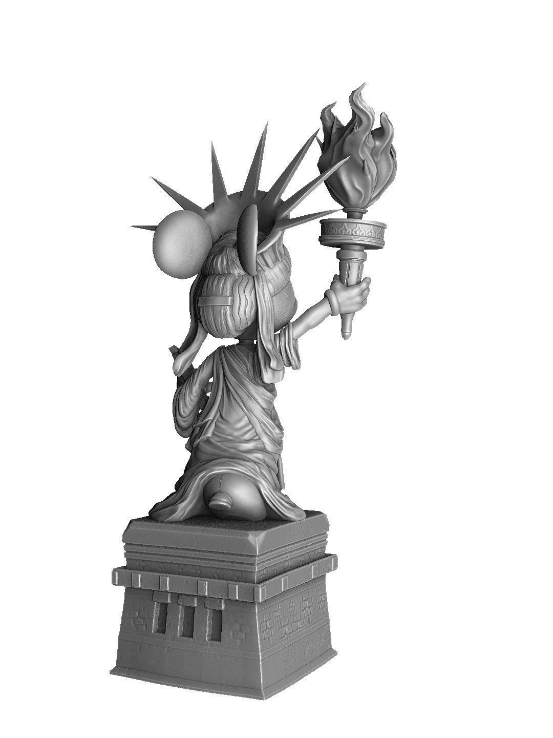 MINNIE MOUSE 4 OPTIONS FOR 3D PRINT 3D print model_17