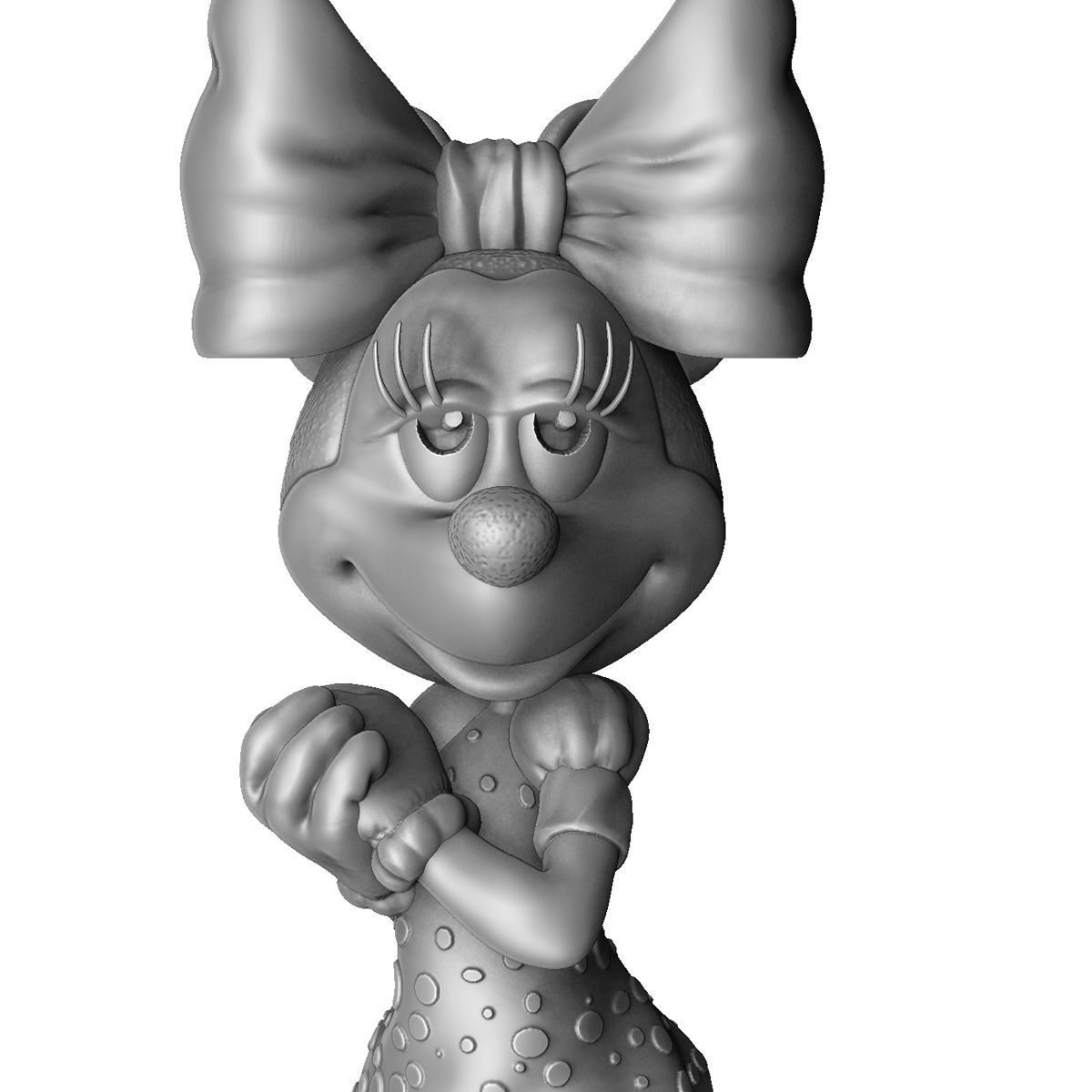 MINNIE MOUSE 4 OPTIONS FOR 3D PRINT 3D print model_30