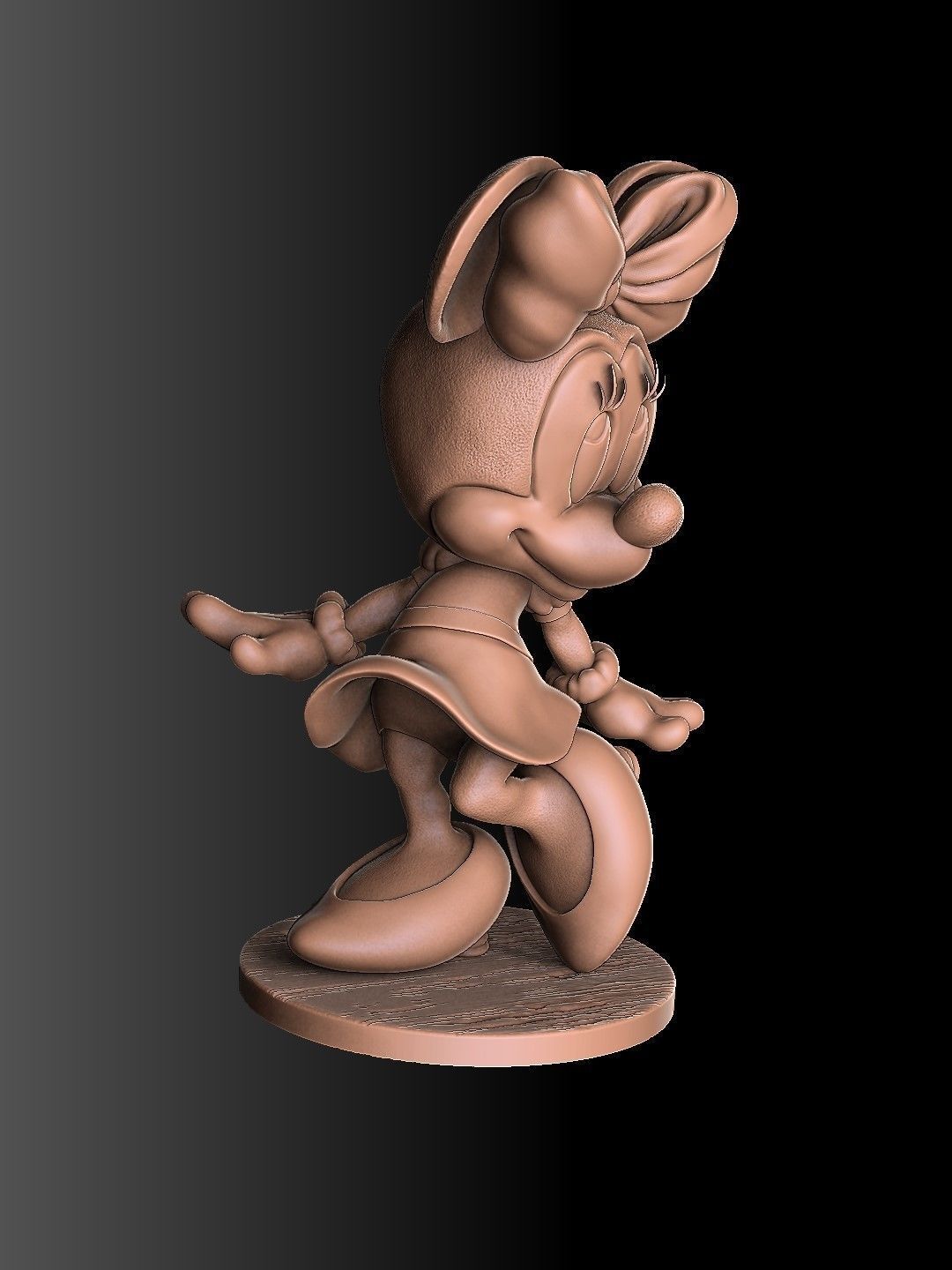 MINNIE MOUSE 4 OPTIONS FOR 3D PRINT 3D print model_59