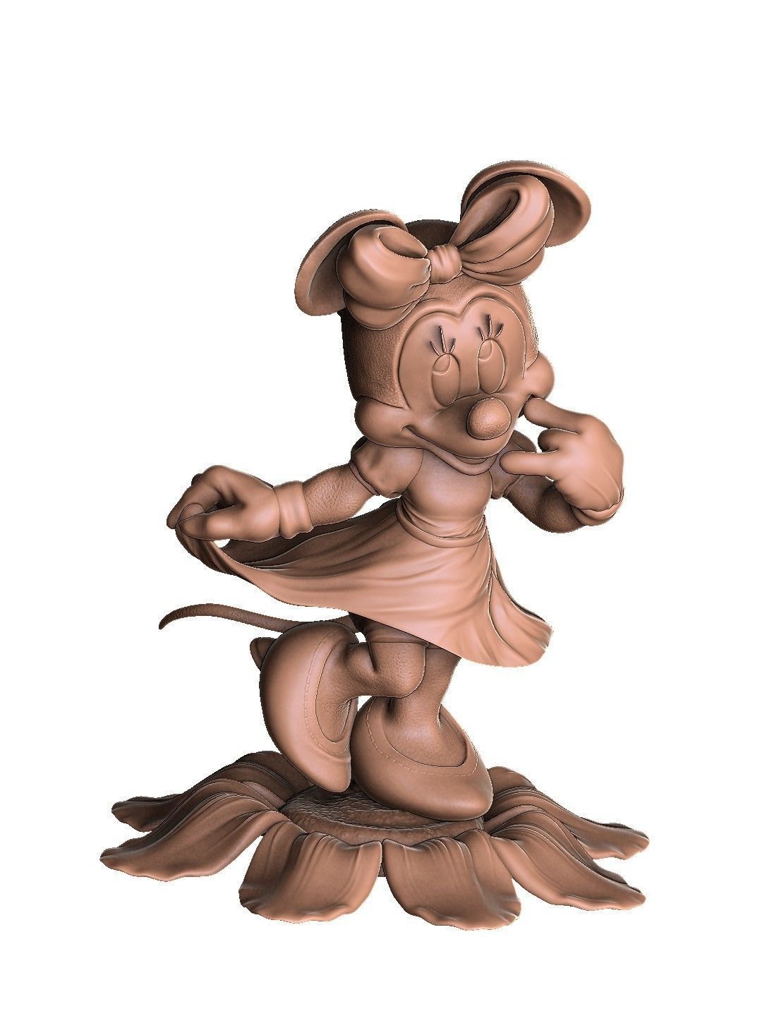 MINNIE MOUSE 4 OPTIONS FOR 3D PRINT 3D print model_50