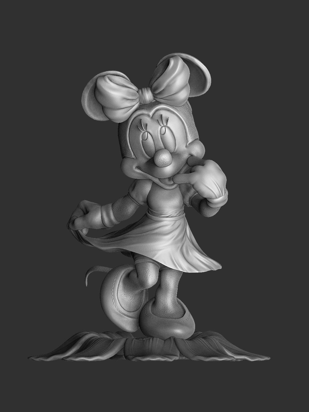 MINNIE MOUSE 4 OPTIONS FOR 3D PRINT 3D print model_48