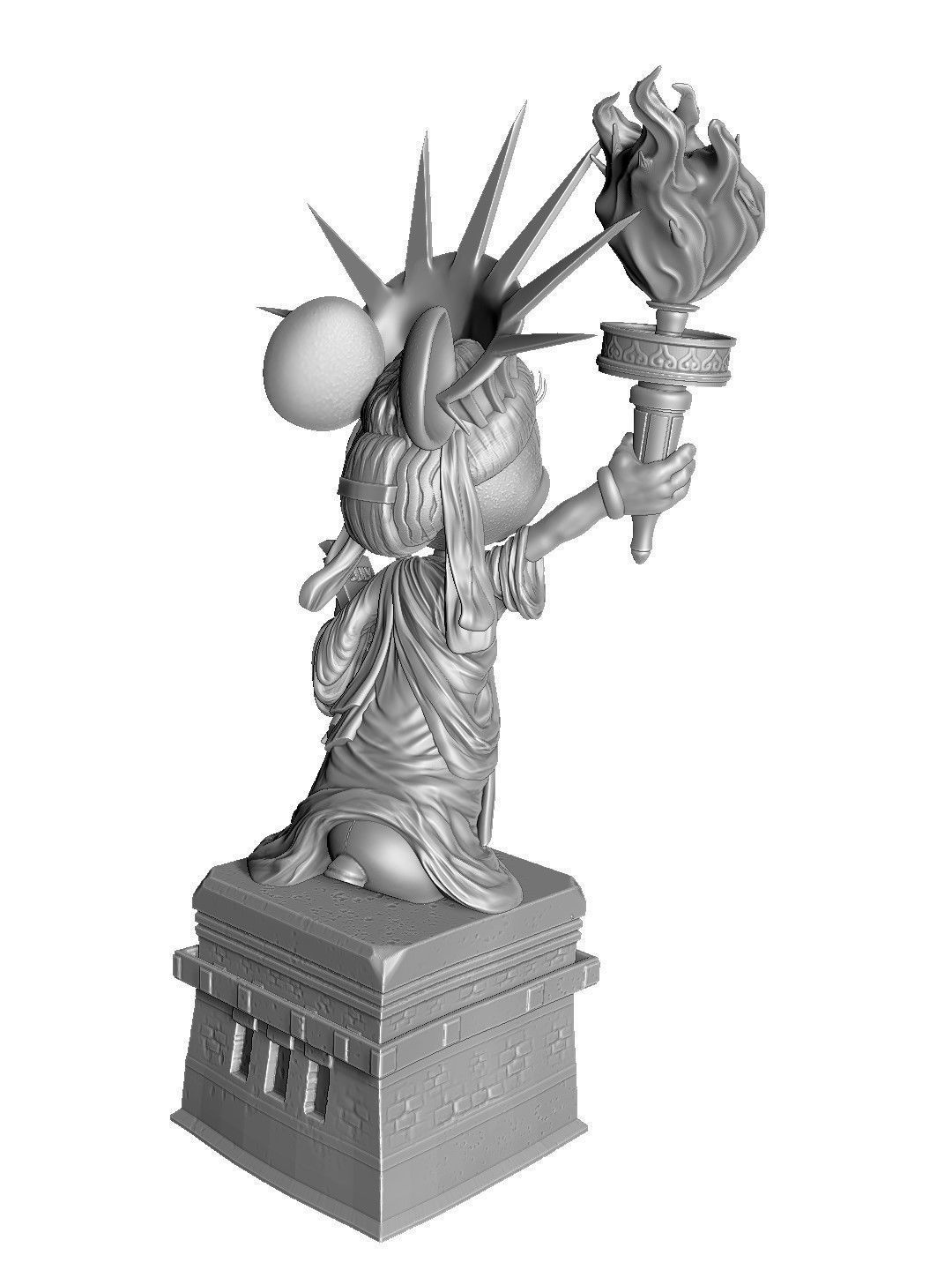 MINNIE MOUSE 4 OPTIONS FOR 3D PRINT 3D print model_29