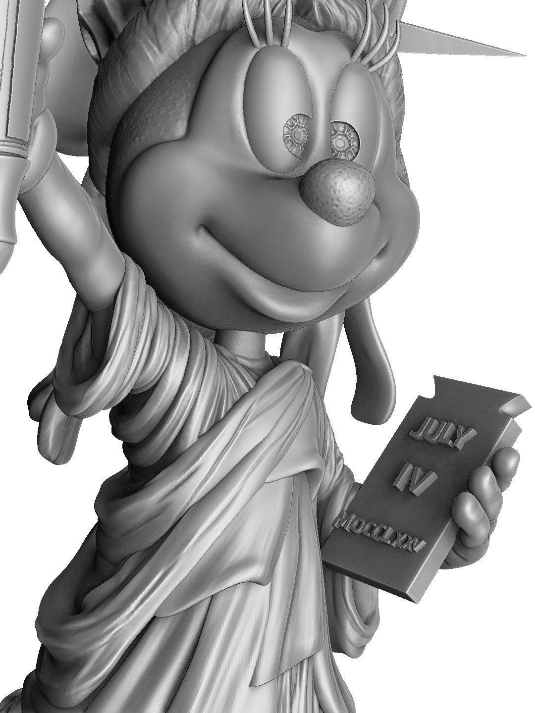 MINNIE MOUSE 4 OPTIONS FOR 3D PRINT 3D print model_21