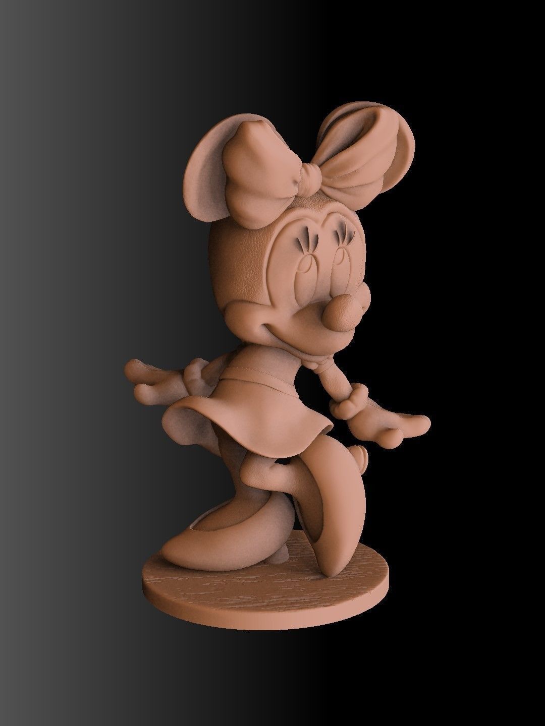 MINNIE MOUSE 4 OPTIONS FOR 3D PRINT 3D print model_61