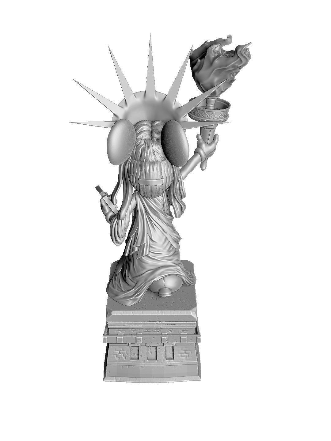 MINNIE MOUSE 4 OPTIONS FOR 3D PRINT 3D print model_26