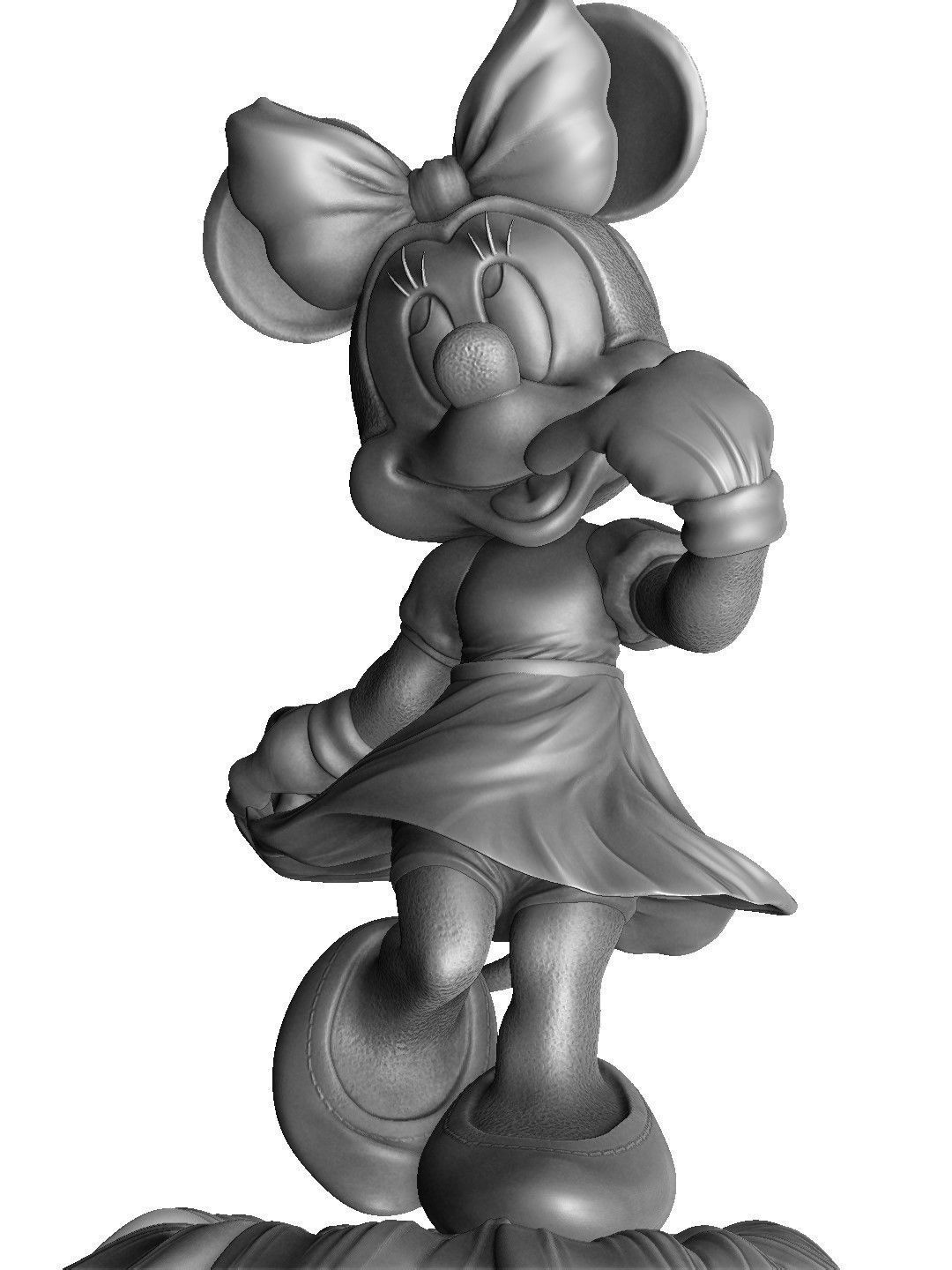 MINNIE MOUSE 4 OPTIONS FOR 3D PRINT 3D print model_47