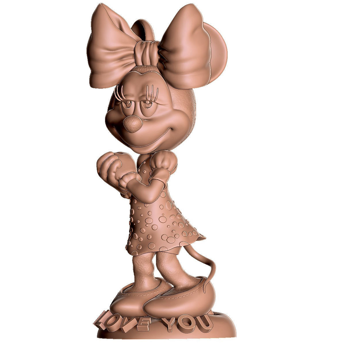 MINNIE MOUSE 4 OPTIONS FOR 3D PRINT 3D print model_41