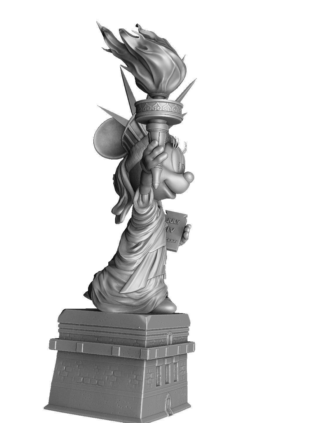 MINNIE MOUSE 4 OPTIONS FOR 3D PRINT 3D print model_9