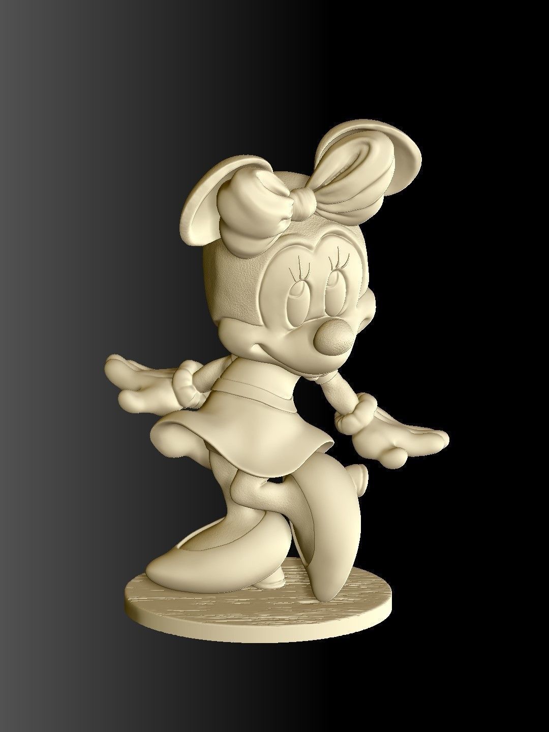 MINNIE MOUSE 4 OPTIONS FOR 3D PRINT 3D print model_64