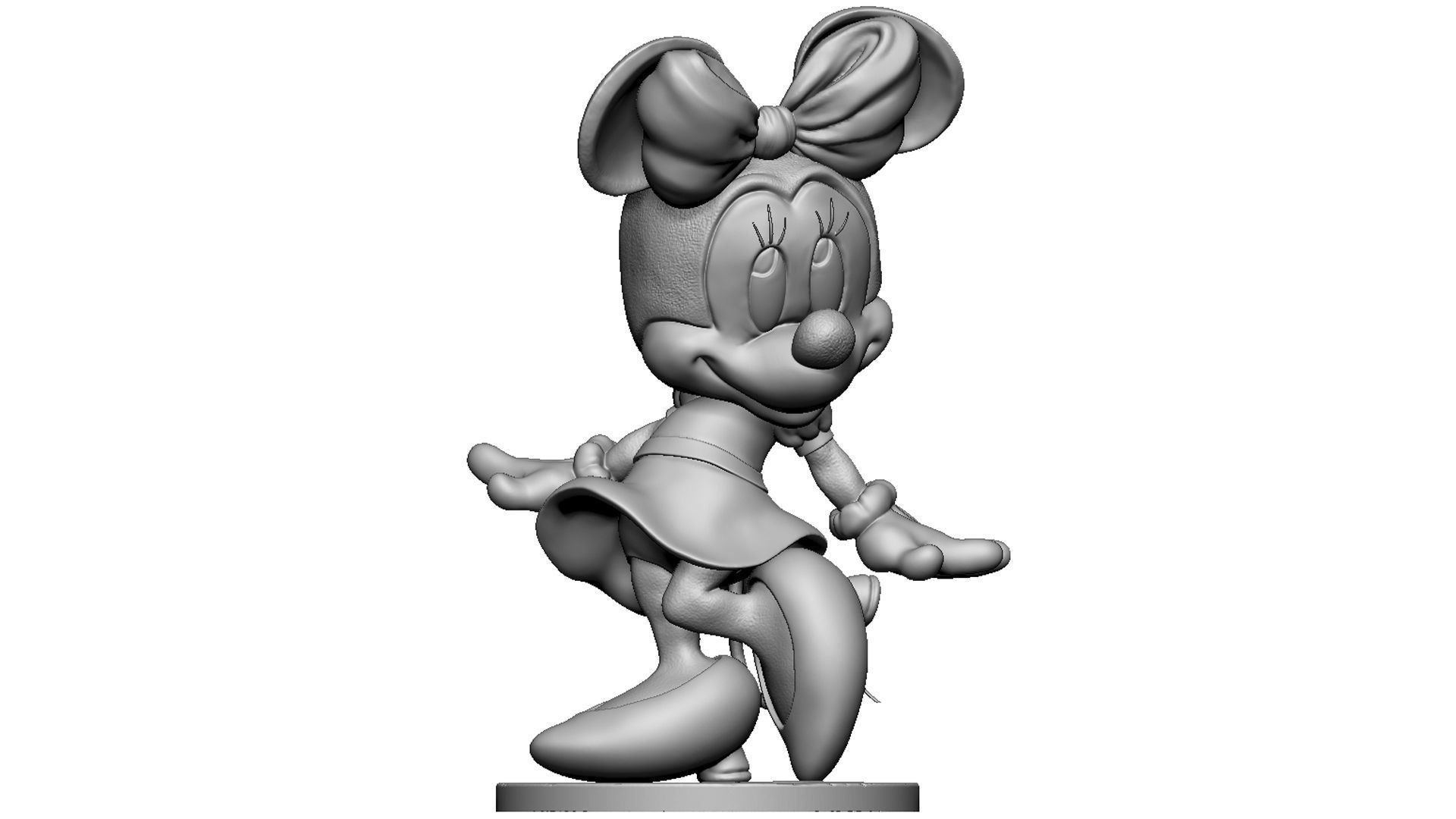 MINNIE MOUSE 4 OPTIONS FOR 3D PRINT 3D print model_70