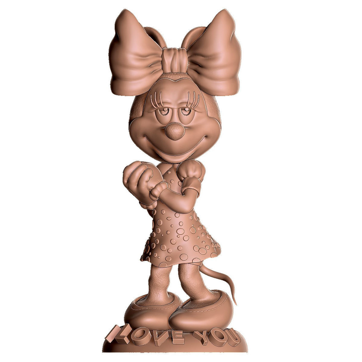 MINNIE MOUSE 4 OPTIONS FOR 3D PRINT 3D print model_34