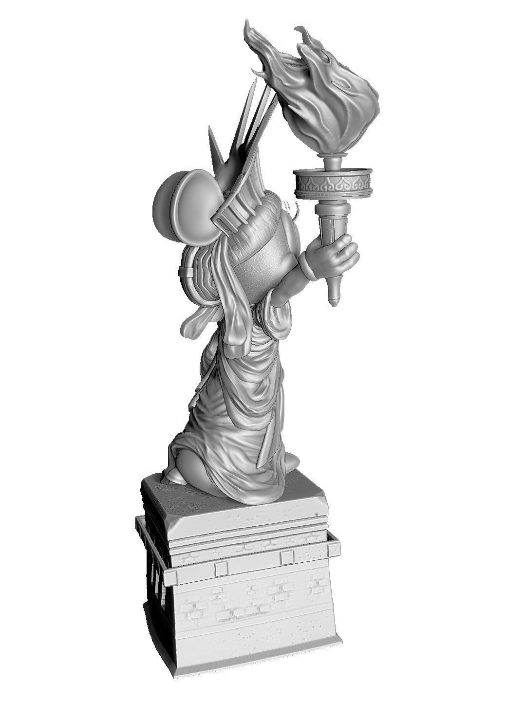 MINNIE MOUSE 4 OPTIONS FOR 3D PRINT 3D print model_10