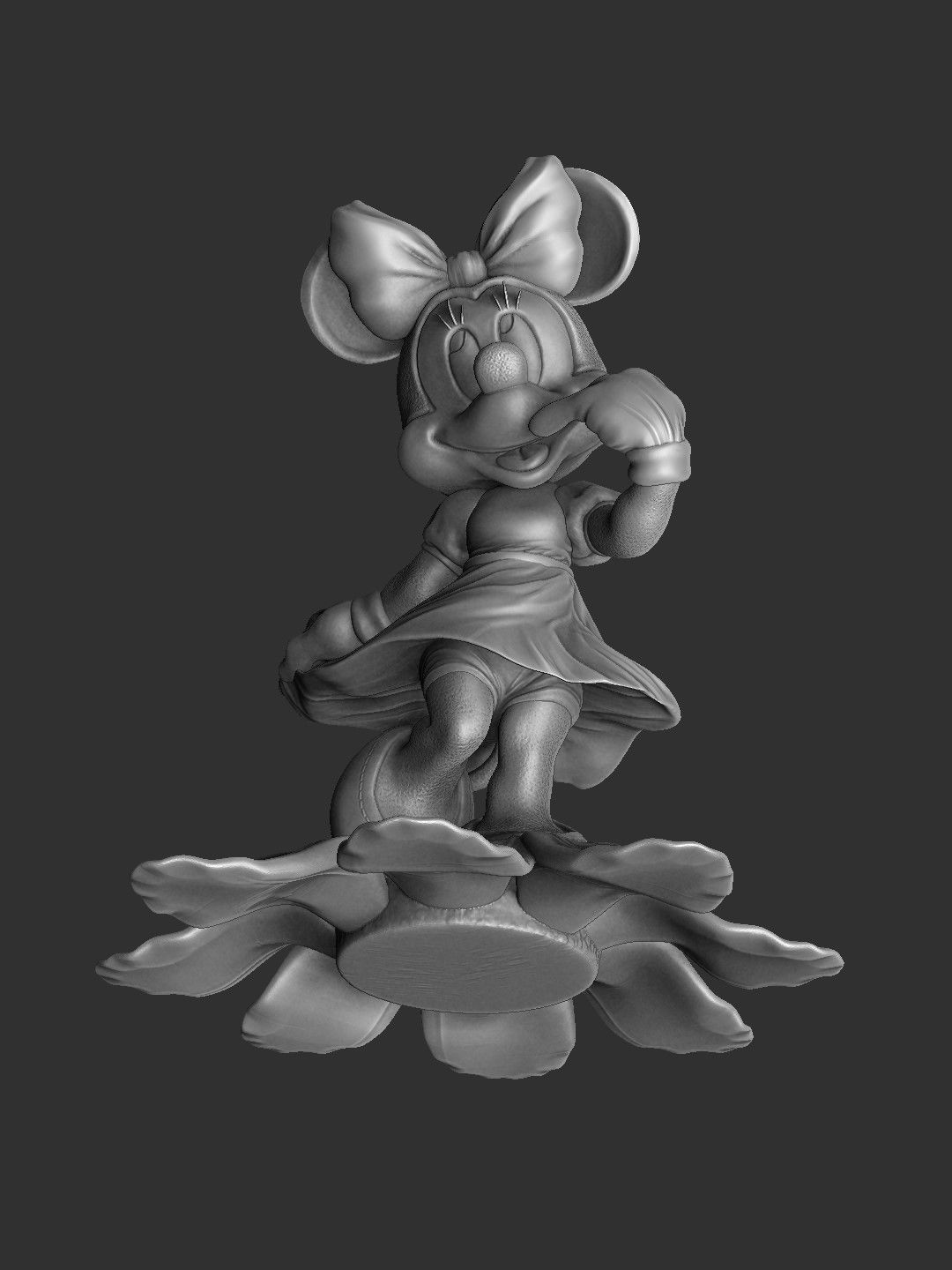 MINNIE MOUSE 4 OPTIONS FOR 3D PRINT 3D print model_53