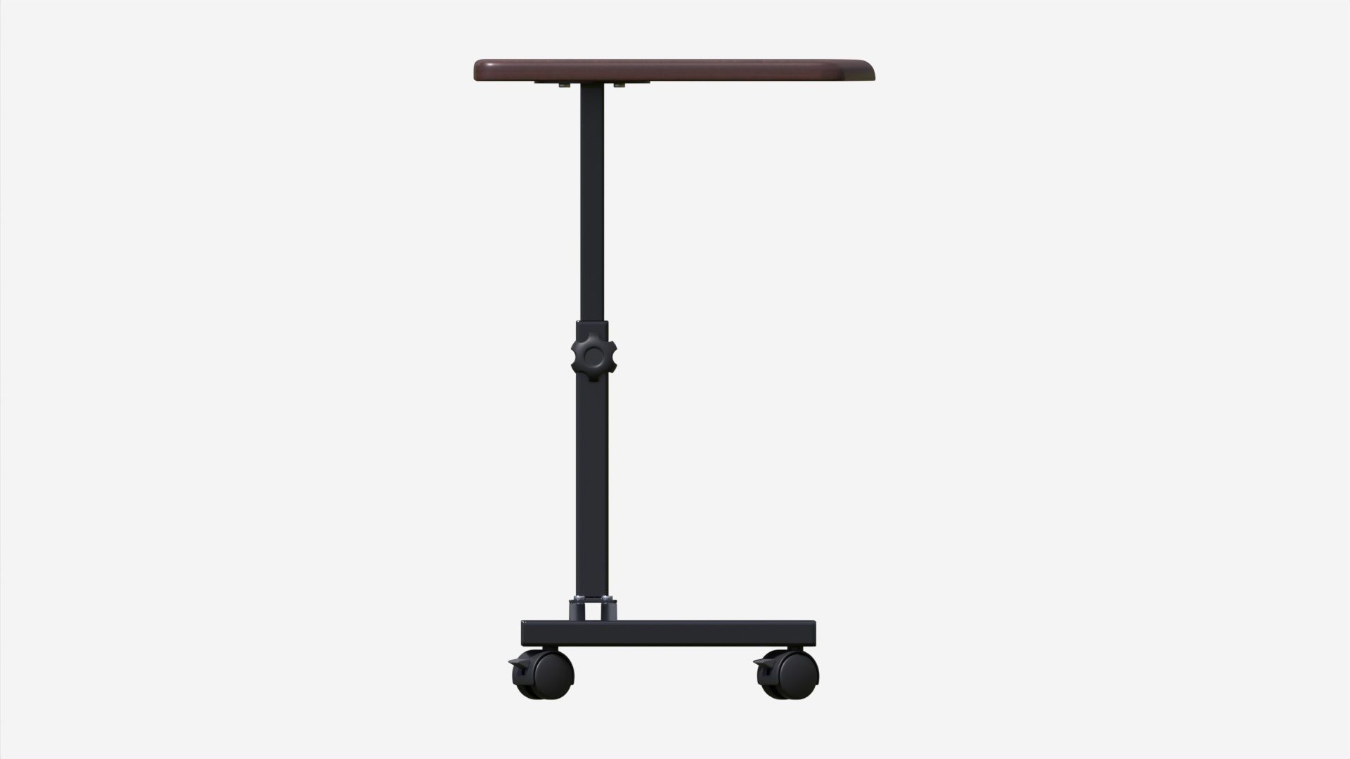 Laptop Cart Desk with Adjustable Height 3D model_5