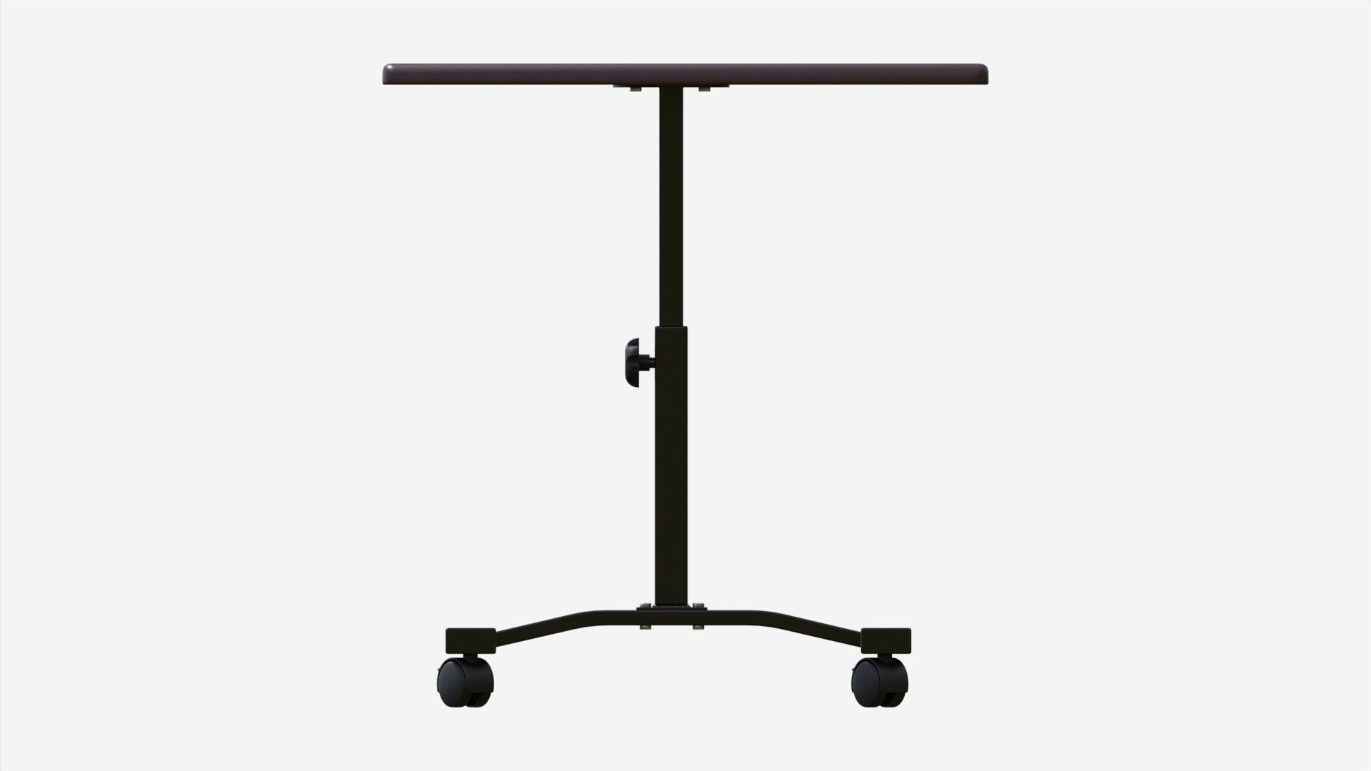 Laptop Cart Desk with Adjustable Height 3D model_4