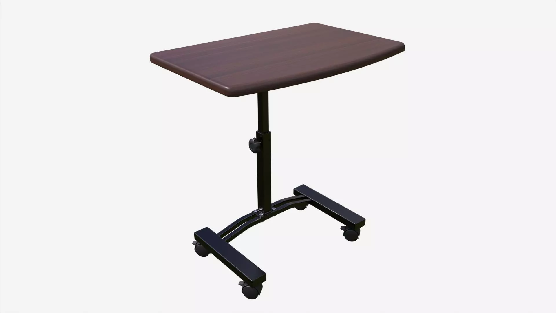 Laptop Cart Desk with Adjustable Height 3D model_0