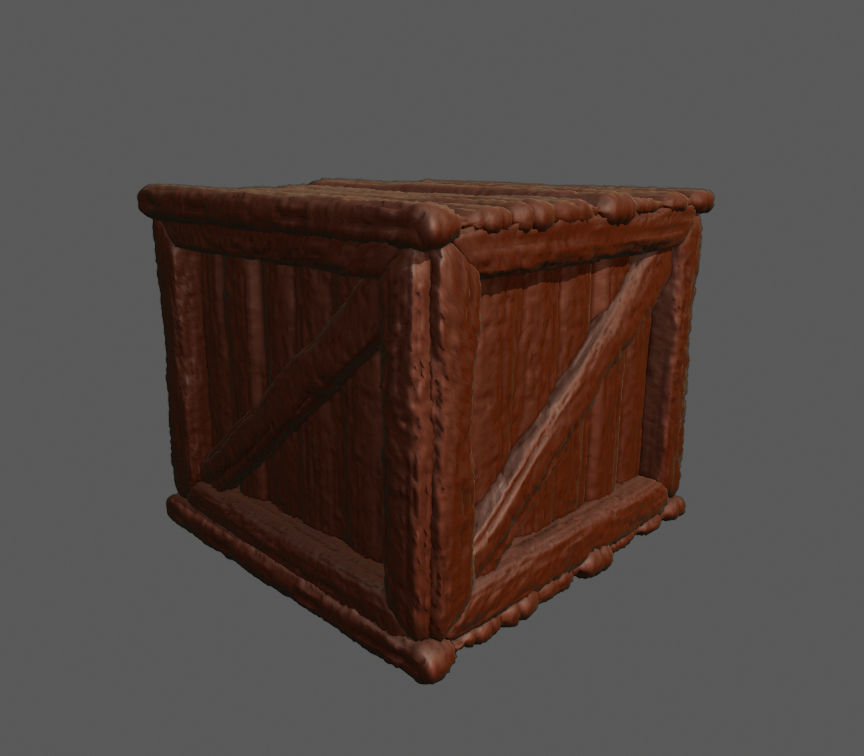 Wooden Crate 3D Print free 3D model 3D printable | CGTrader