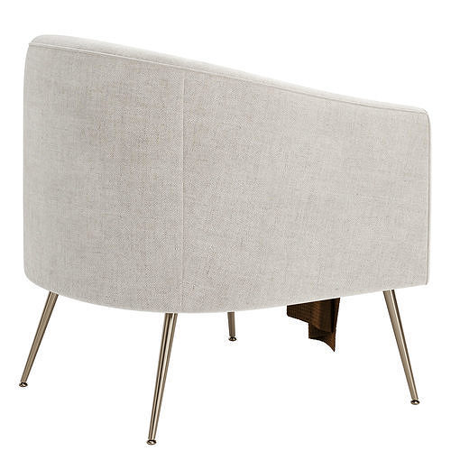 Chynia Upholstered Barrel Chair 3D model 4