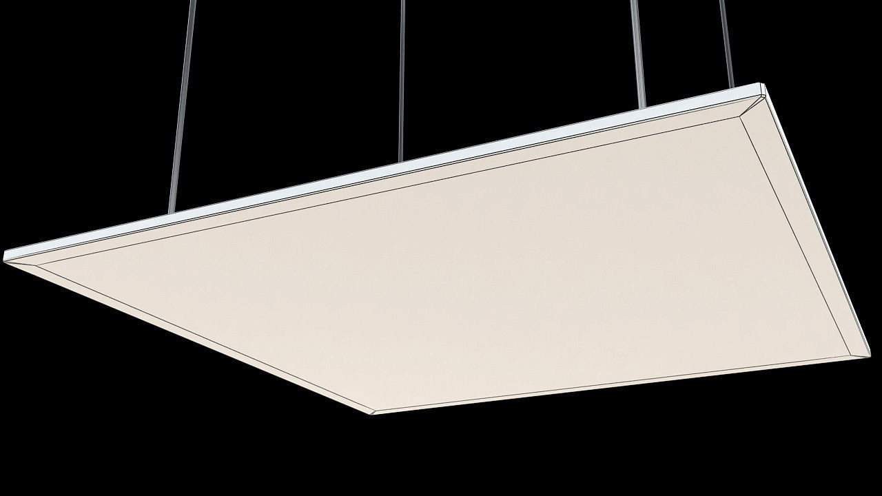 square led panel hanging lamp 3D model_7