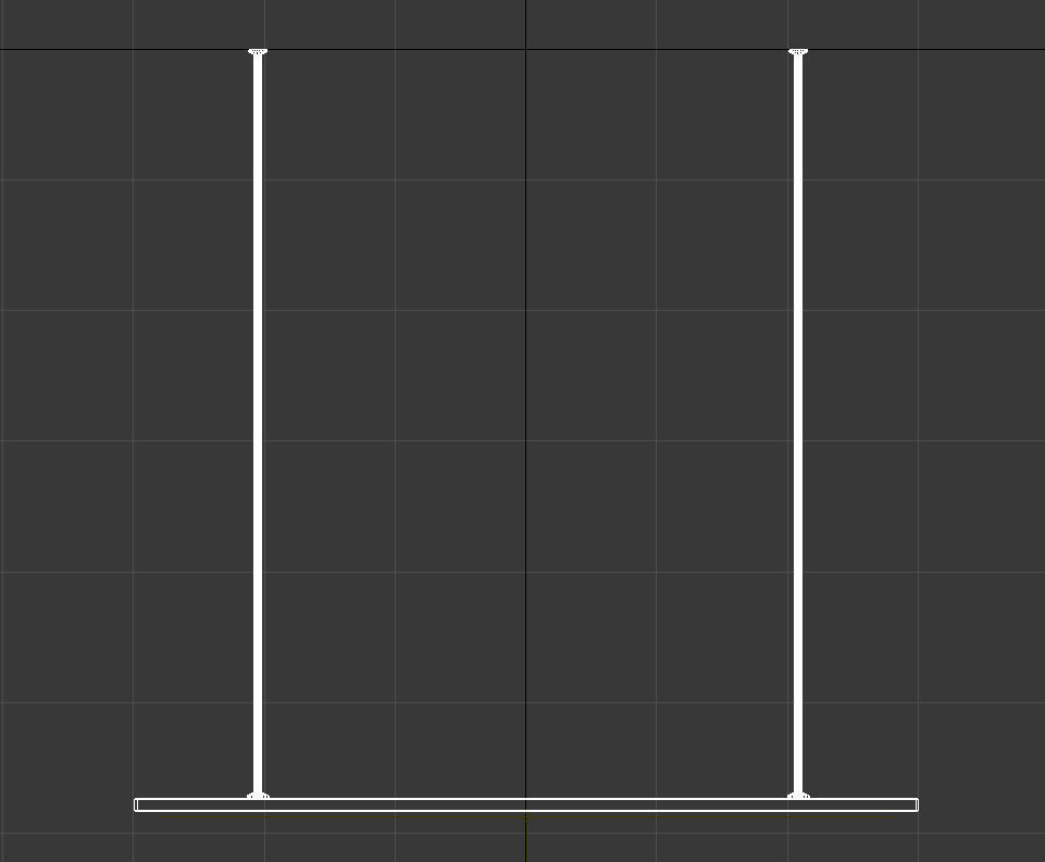 square led panel hanging lamp 3D model_11