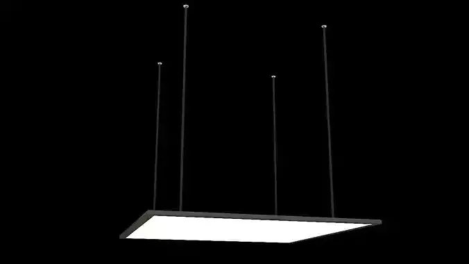 square led panel hanging lamp 3D model