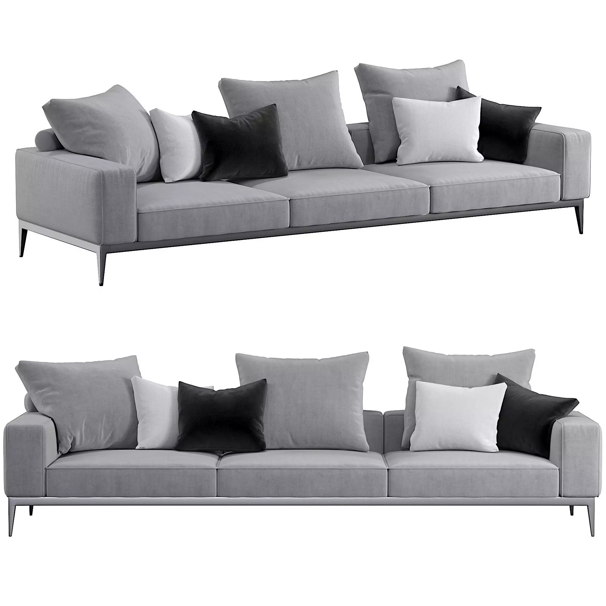 Gregory sofa by Flexform 3D model_0