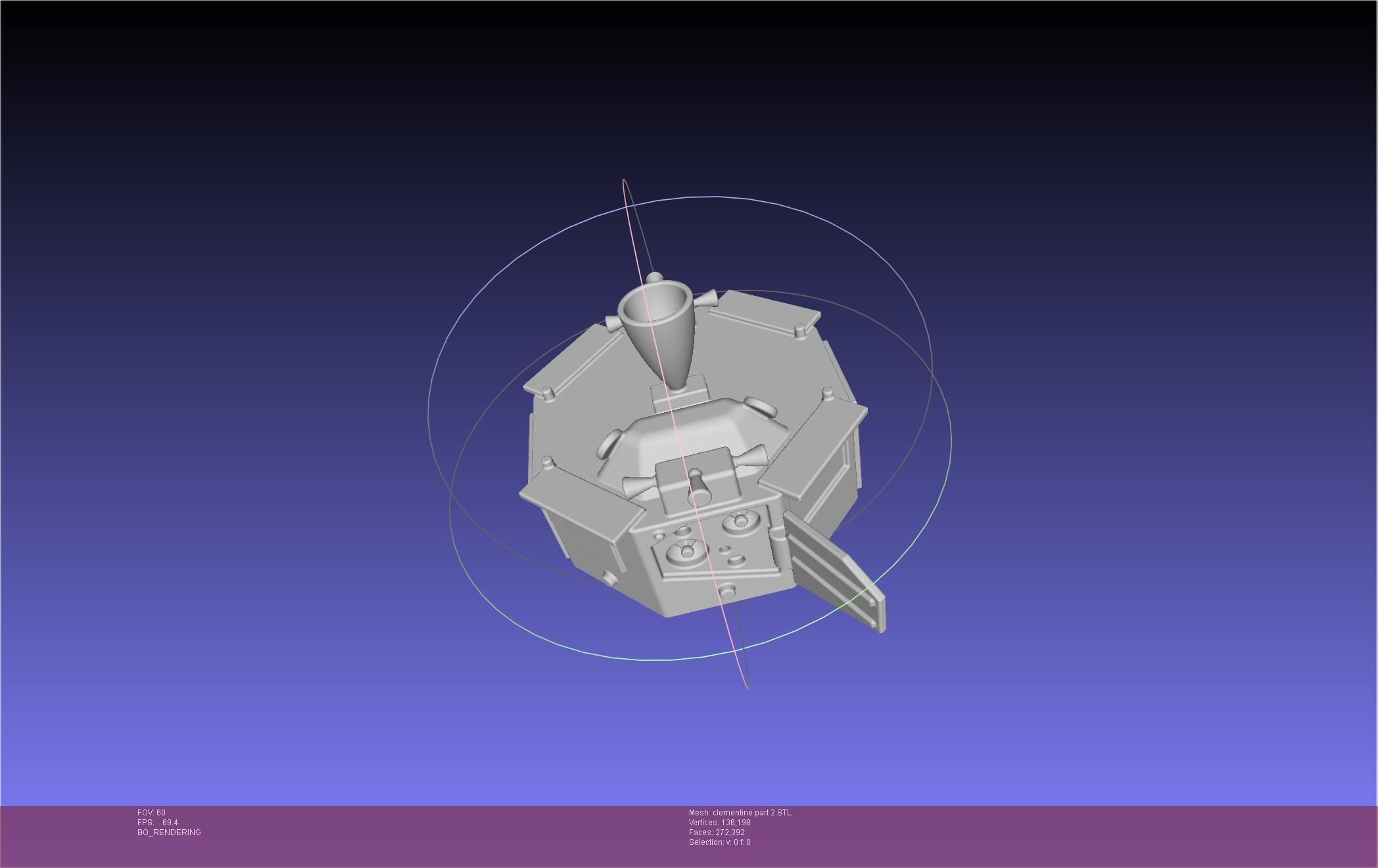 NASA Clementine Printable Model 3D print model_87