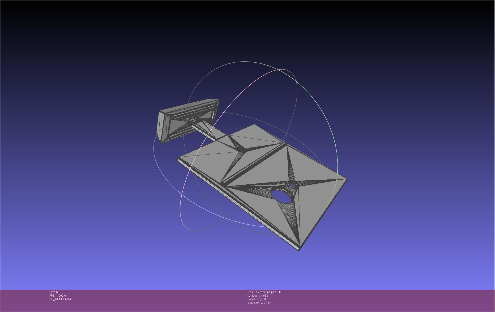 NASA Clementine Printable Model 3D print model_82