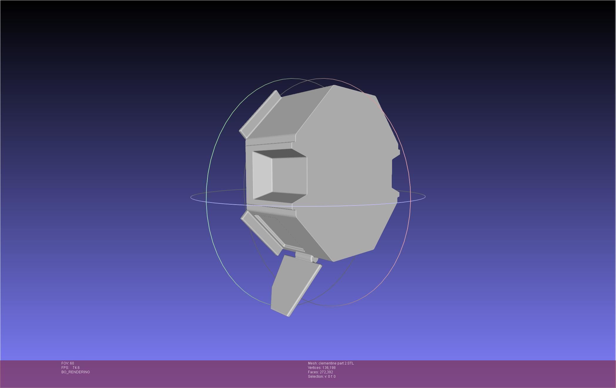 NASA Clementine Printable Model 3D print model_92
