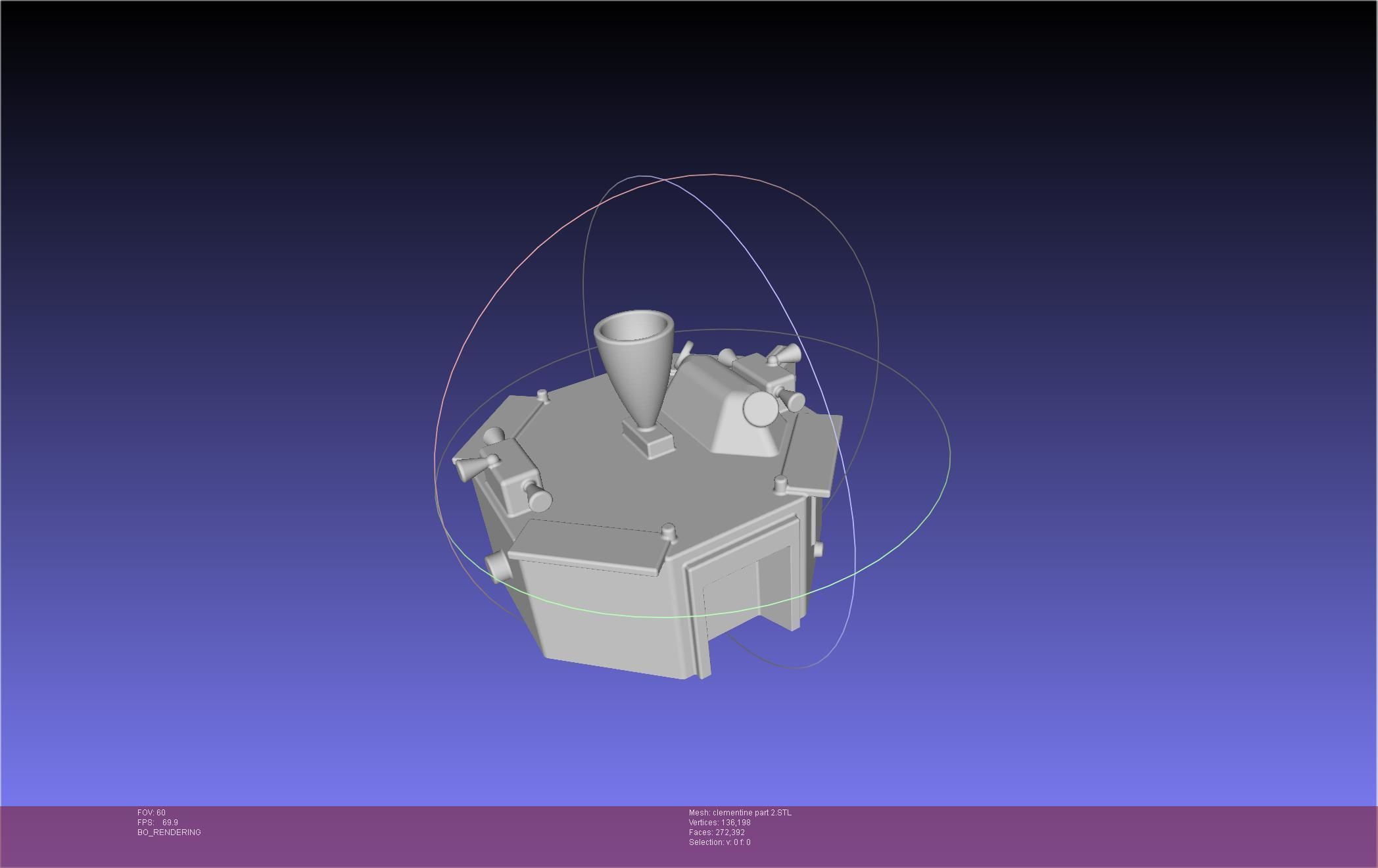 NASA Clementine Printable Model 3D print model_89