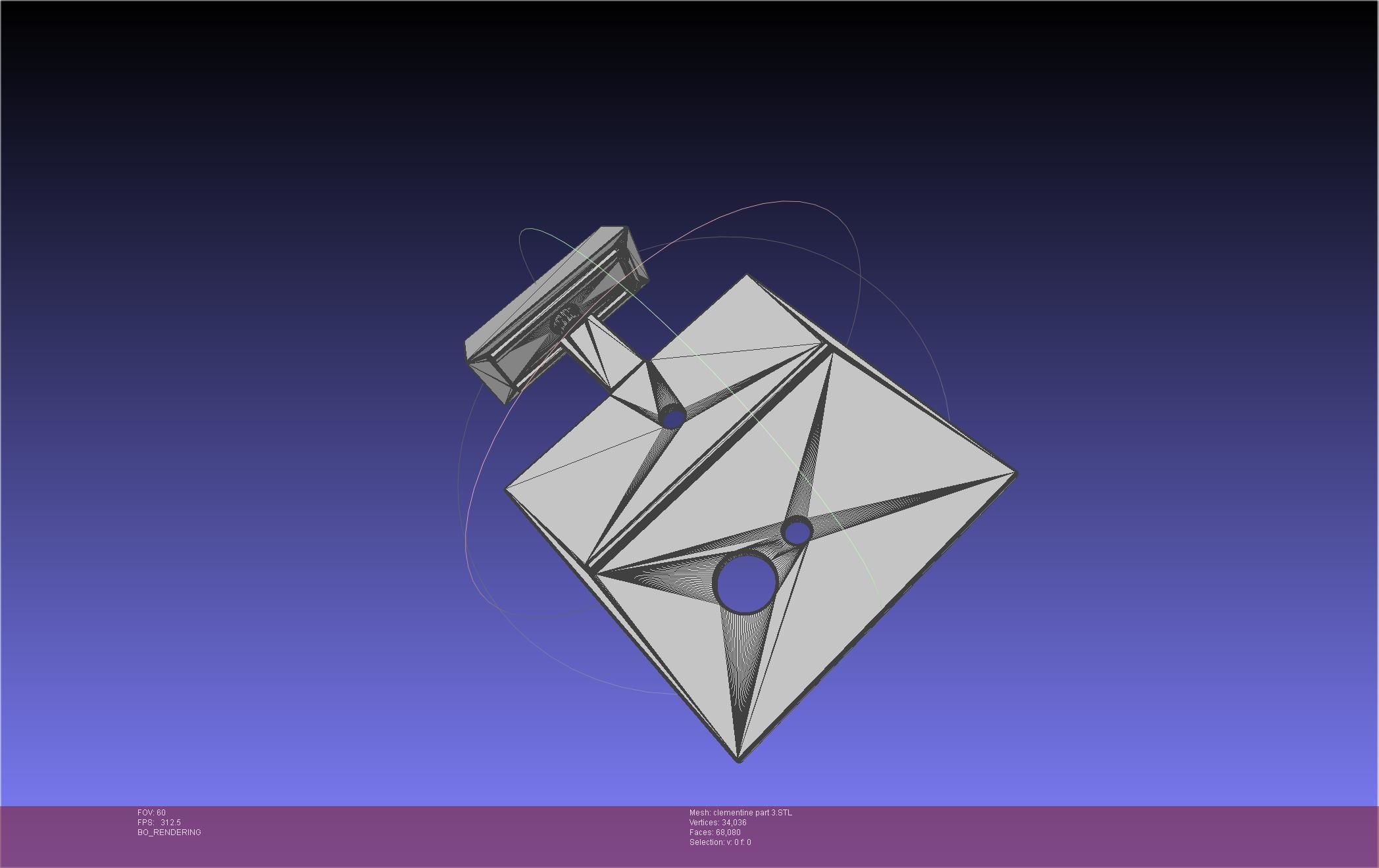 NASA Clementine Printable Model 3D print model_81