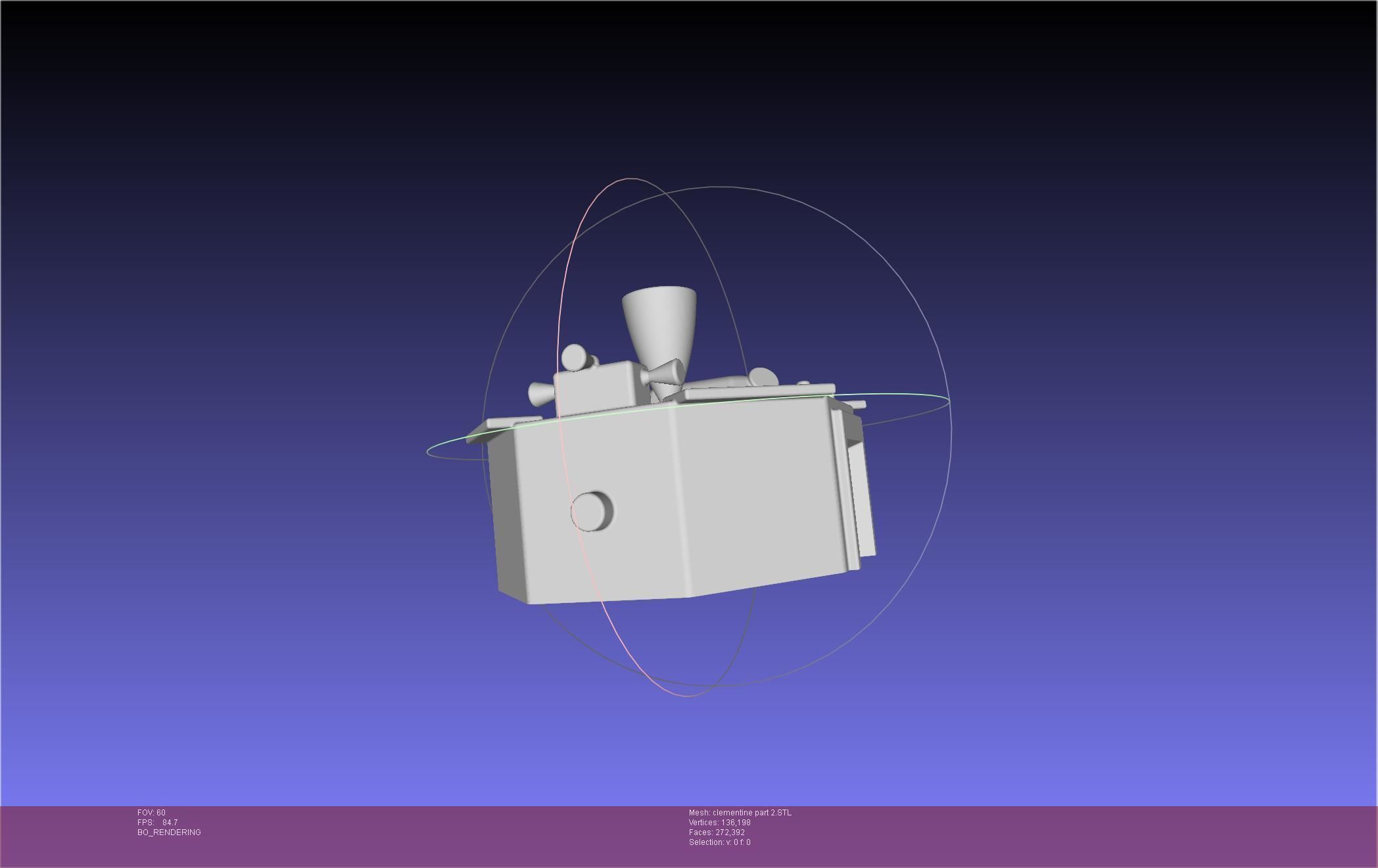 NASA Clementine Printable Model 3D print model_90