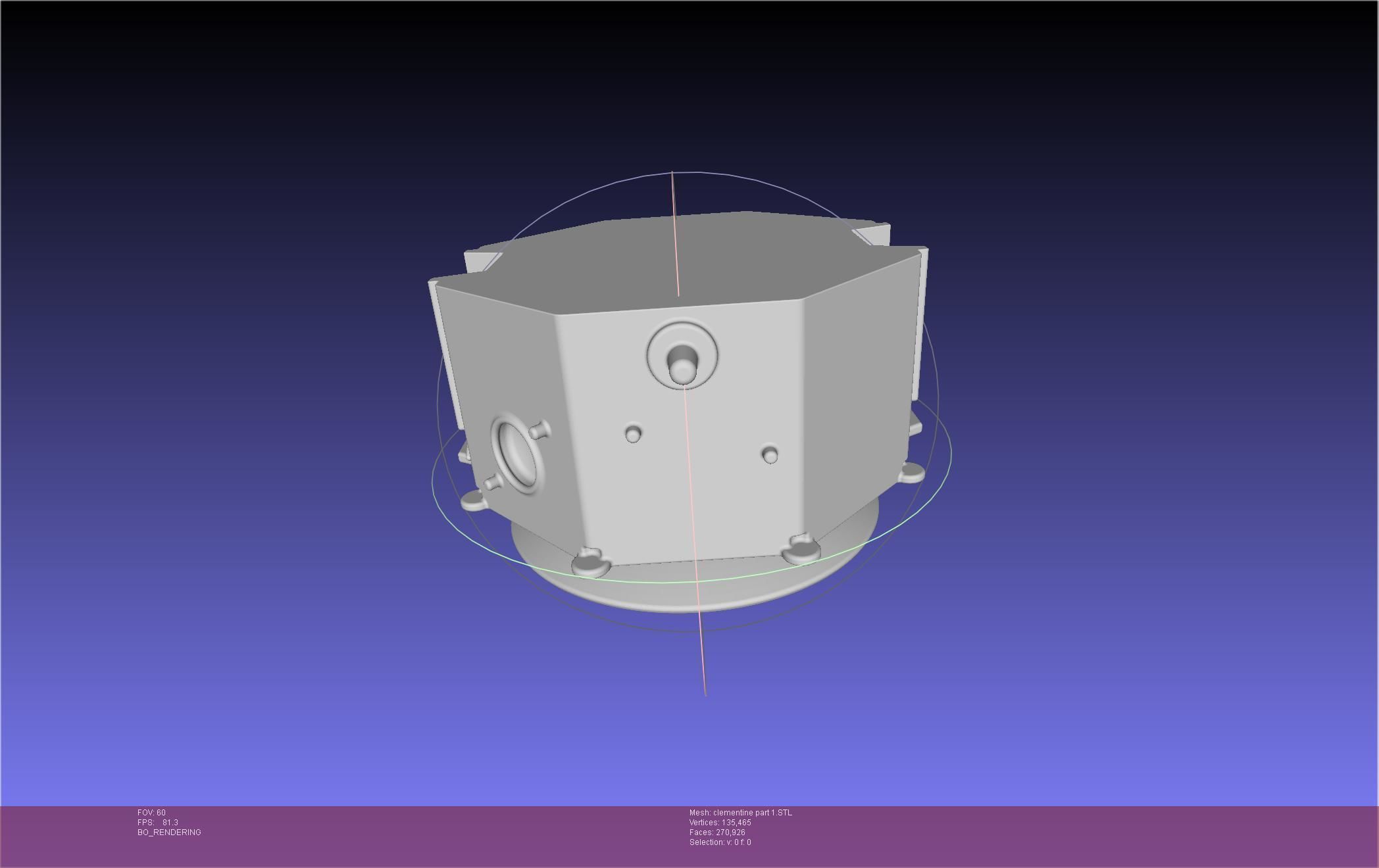 NASA Clementine Printable Model 3D print model_98