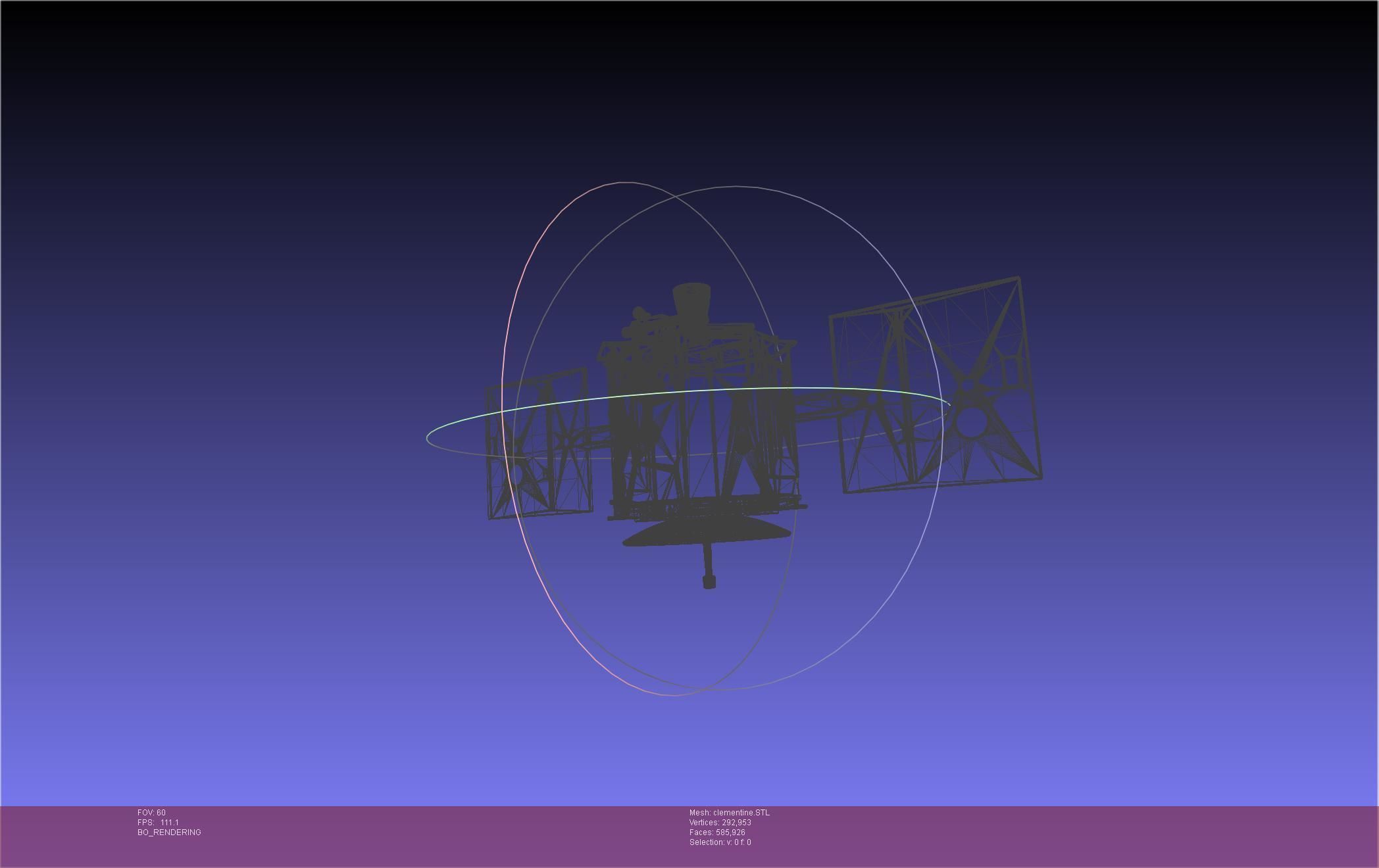NASA Clementine Printable Model 3D print model_47