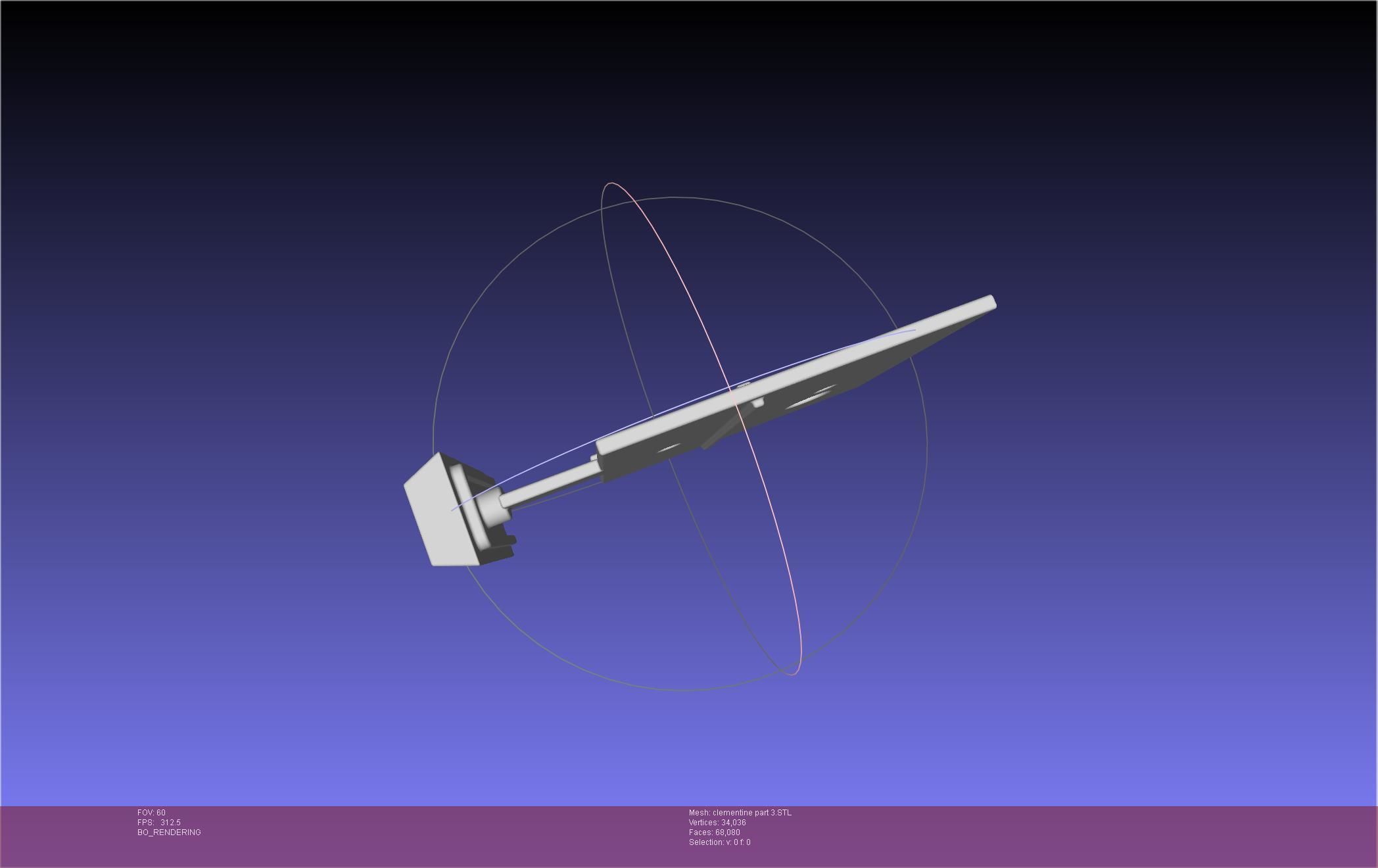 NASA Clementine Printable Model 3D print model_79