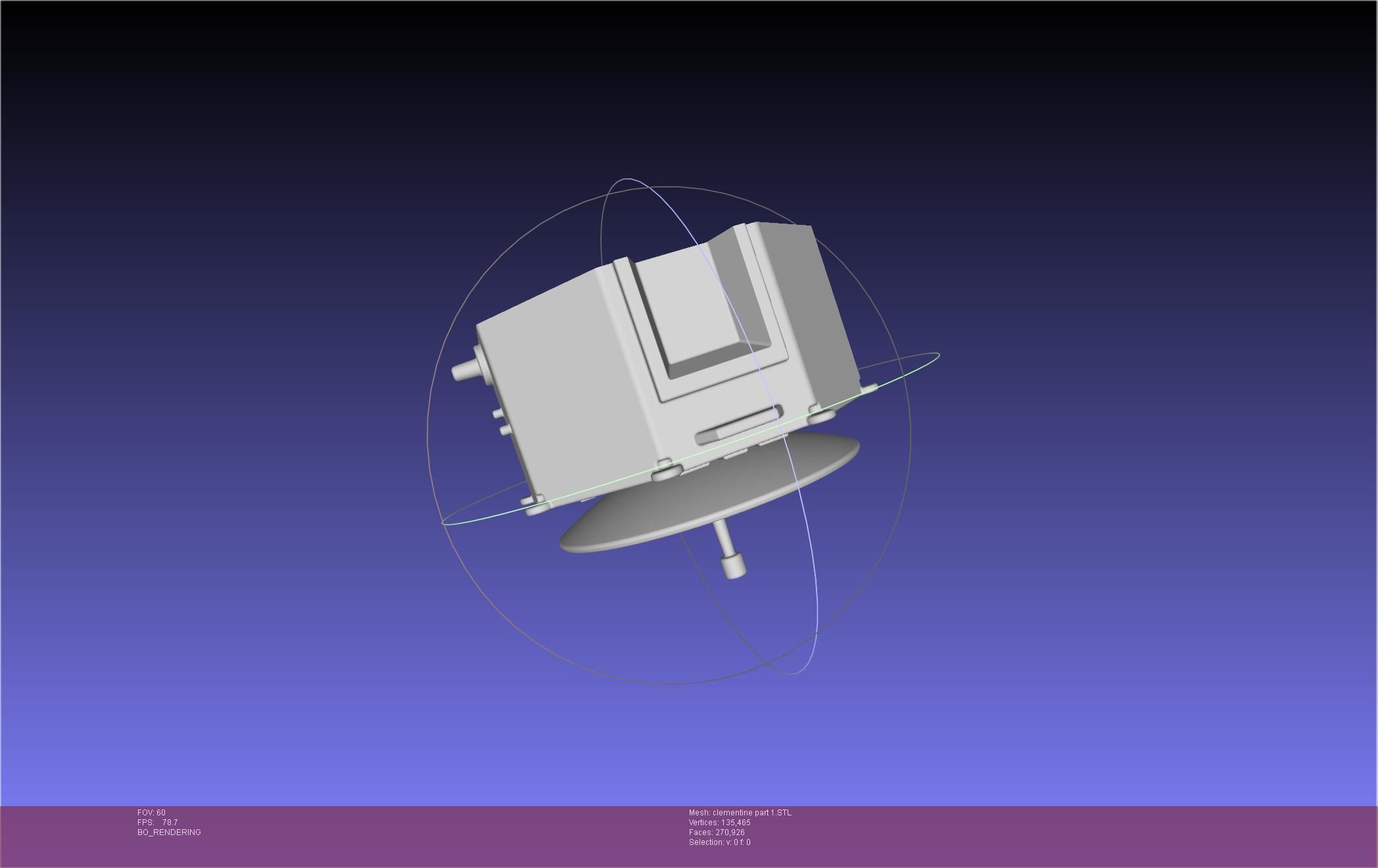 NASA Clementine Printable Model 3D print model_104