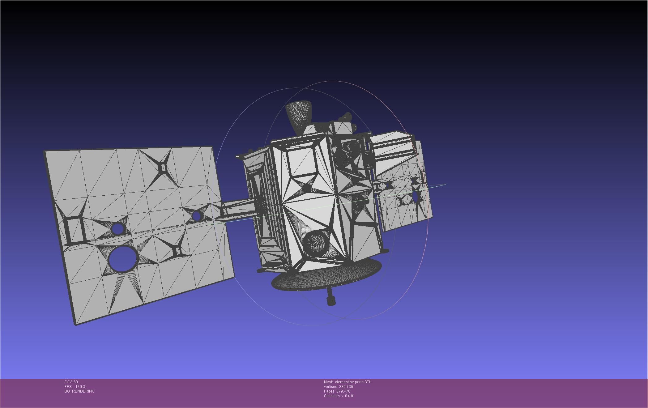 NASA Clementine Printable Model 3D print model_69