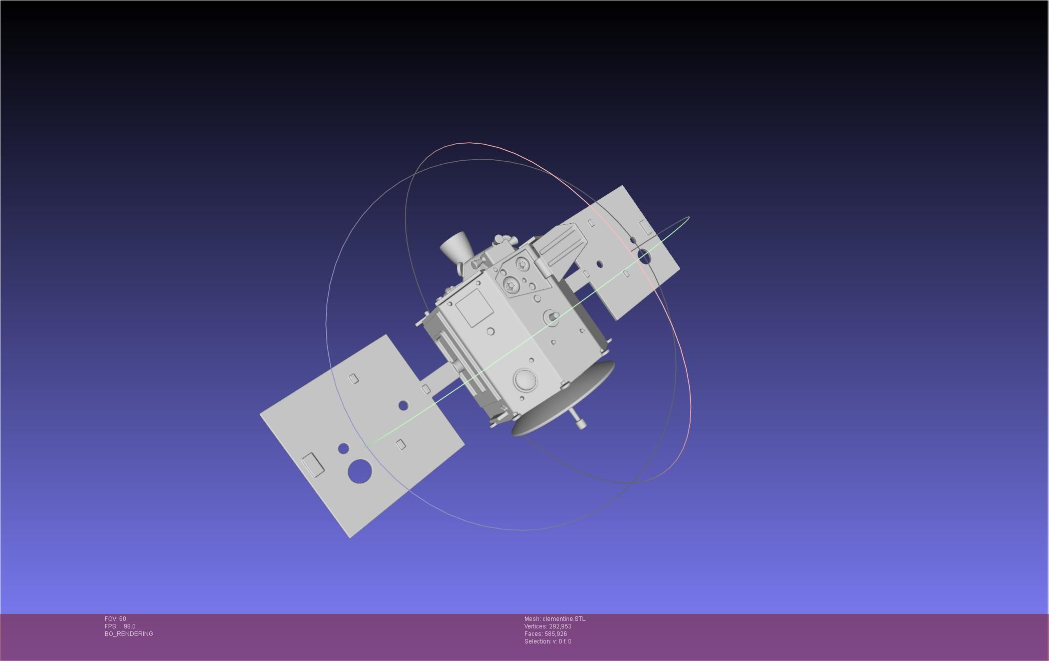 NASA Clementine Printable Model 3D print model_39