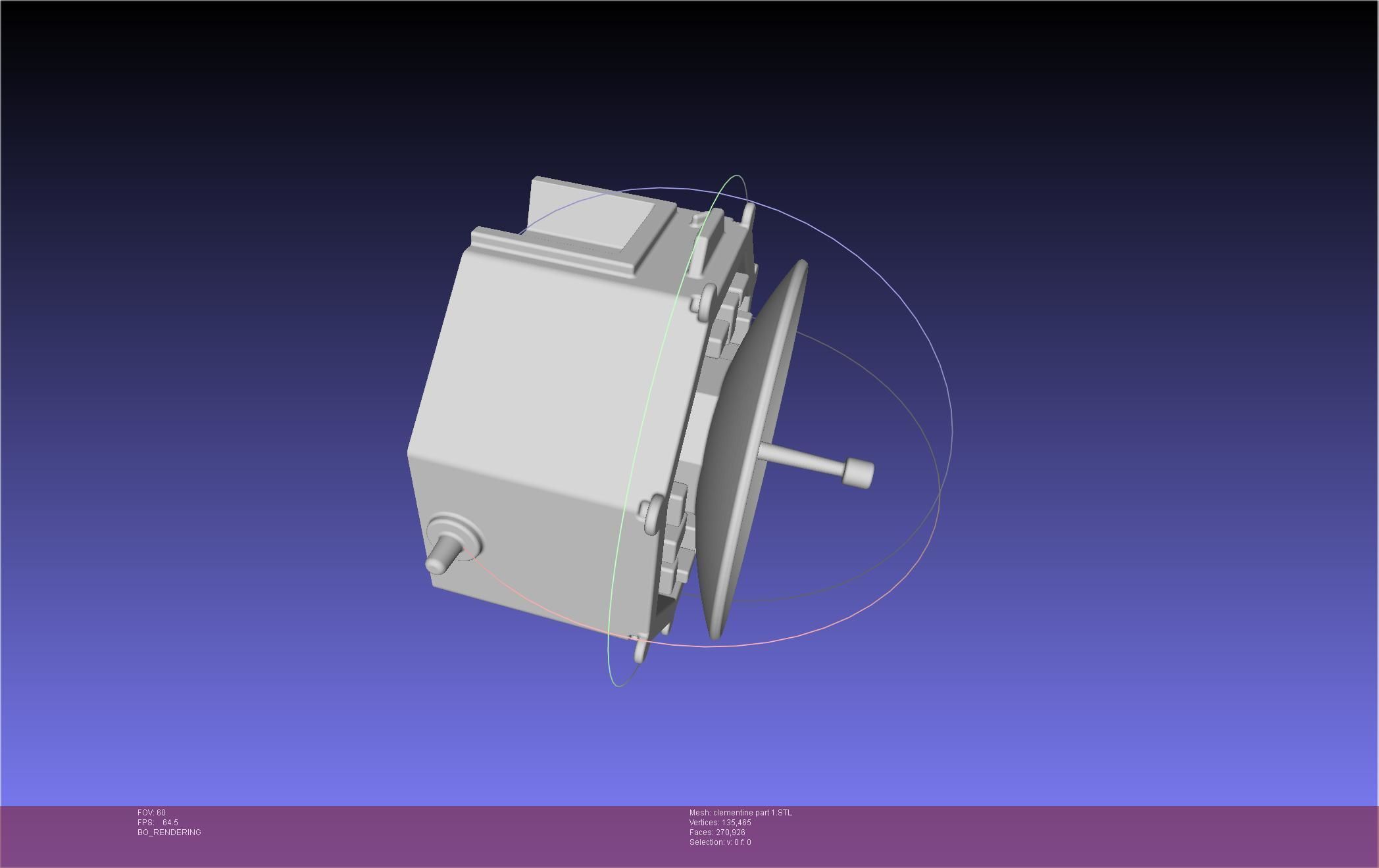 NASA Clementine Printable Model 3D print model_101