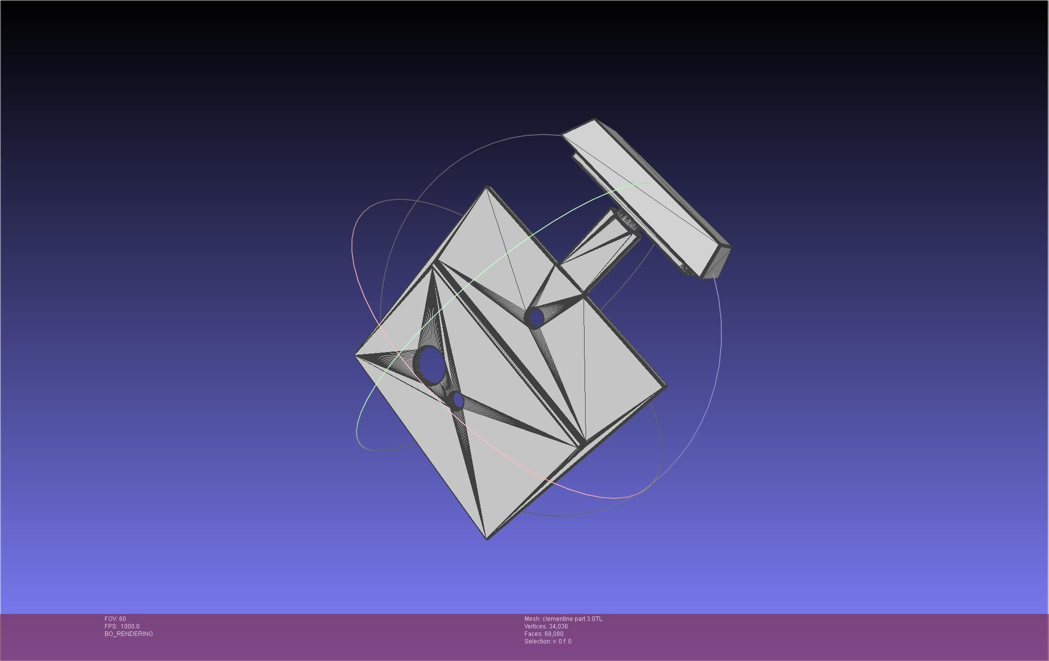 NASA Clementine Printable Model 3D print model_85