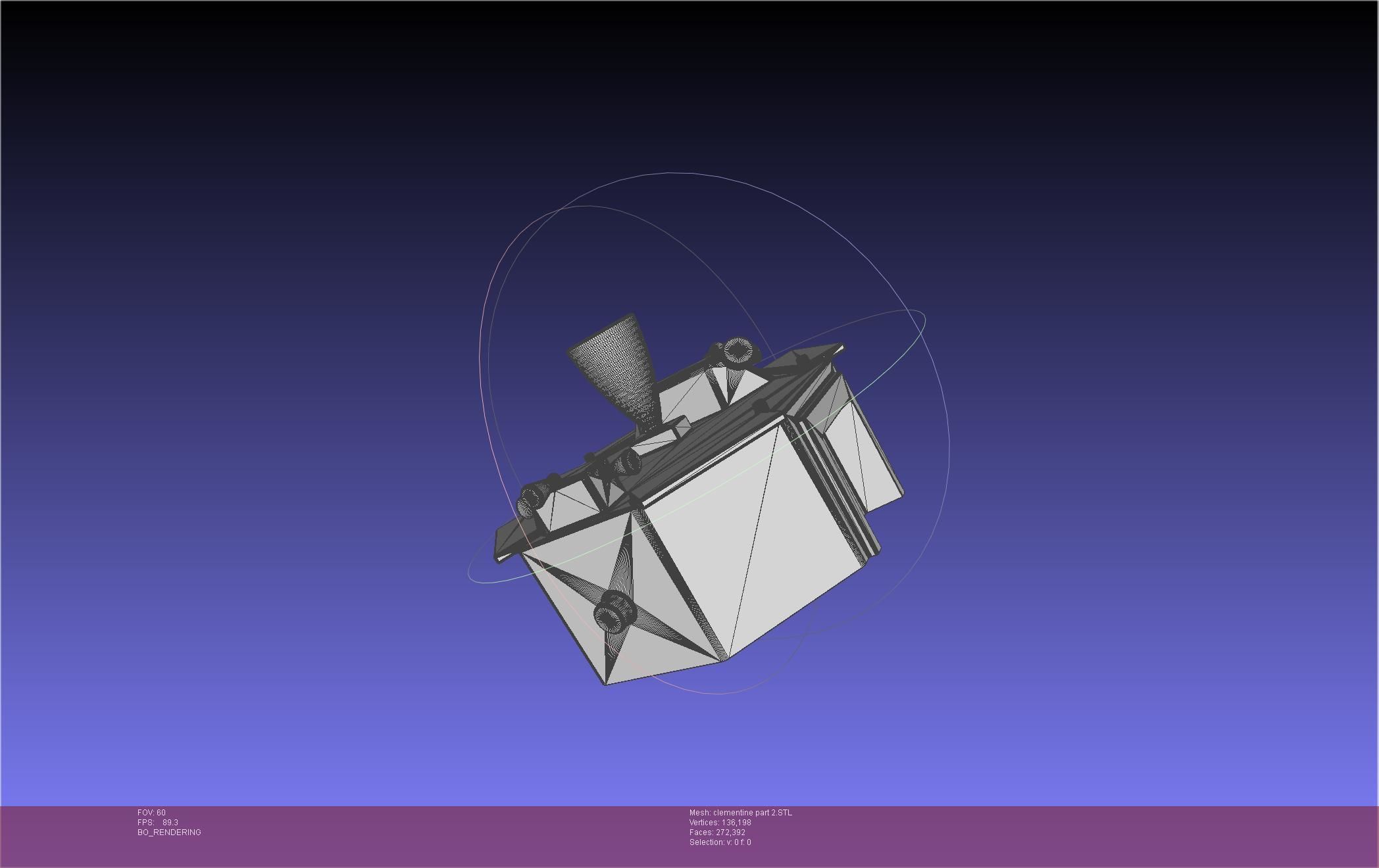 NASA Clementine Printable Model 3D print model_97