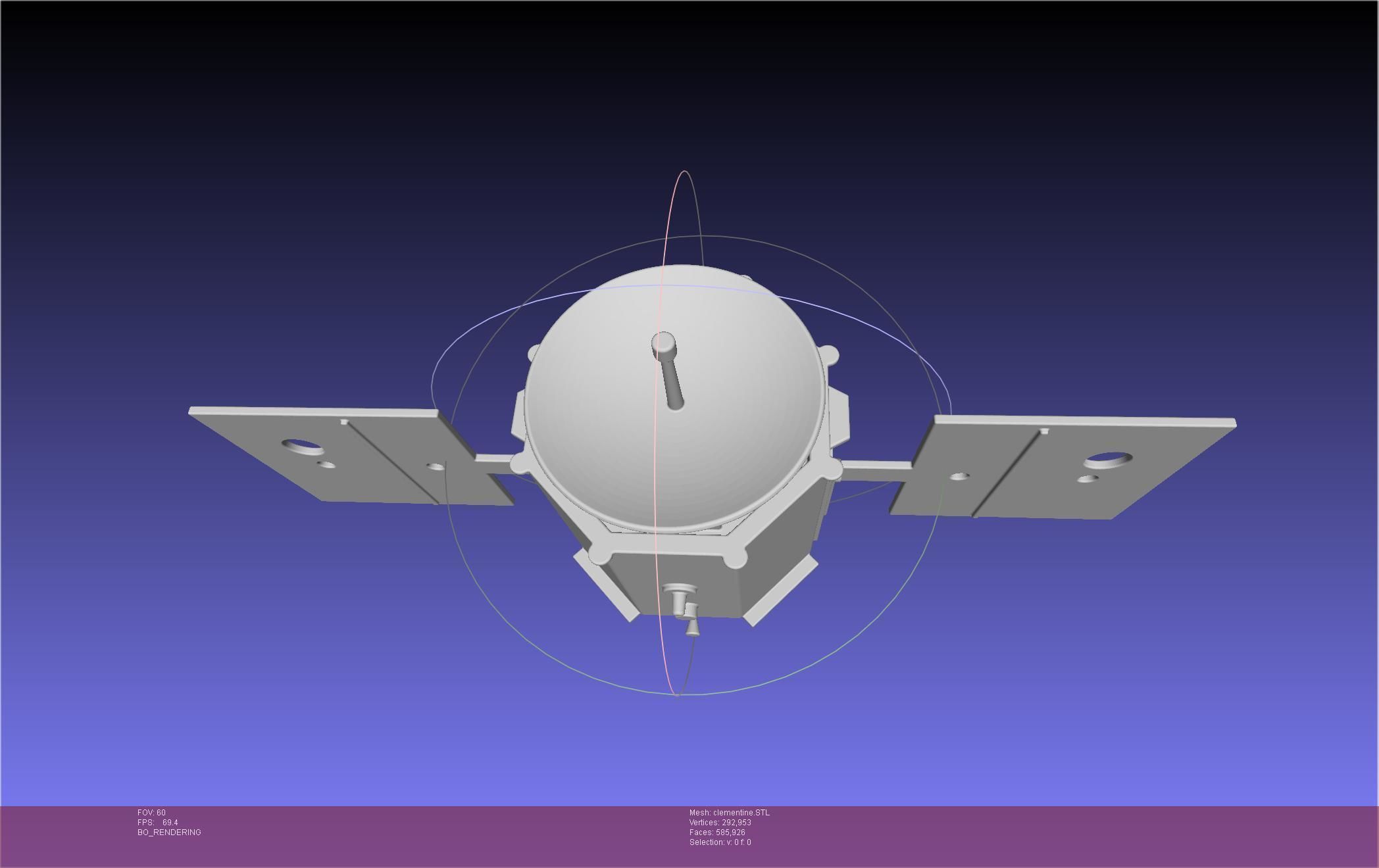 NASA Clementine Printable Model 3D print model_53